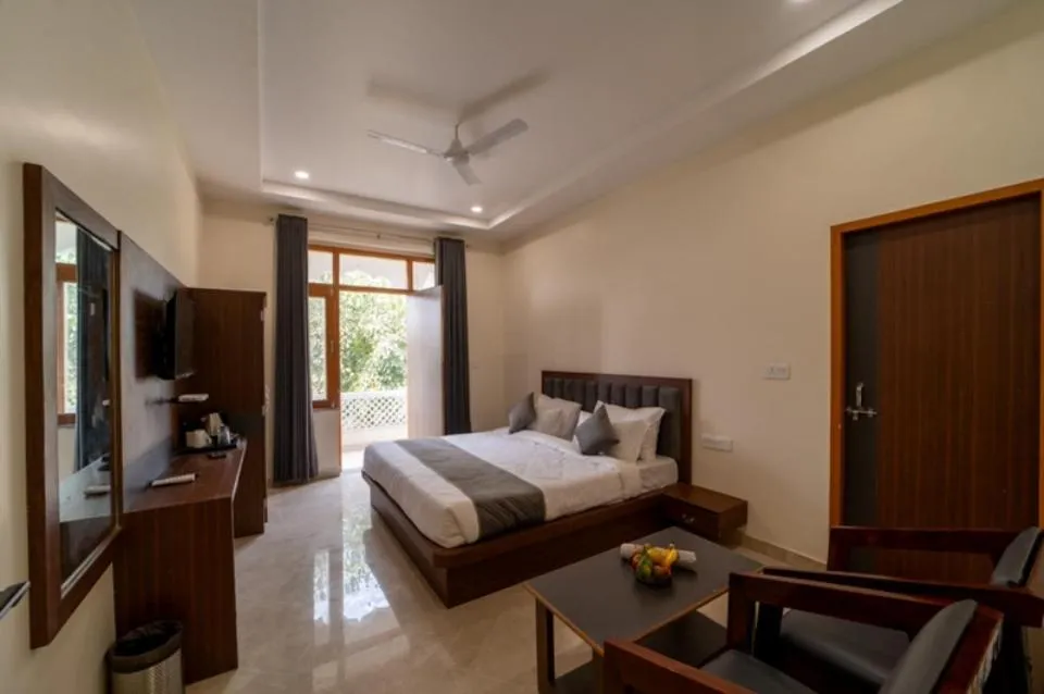 Bed in Joy Bagh Resort Pushkar