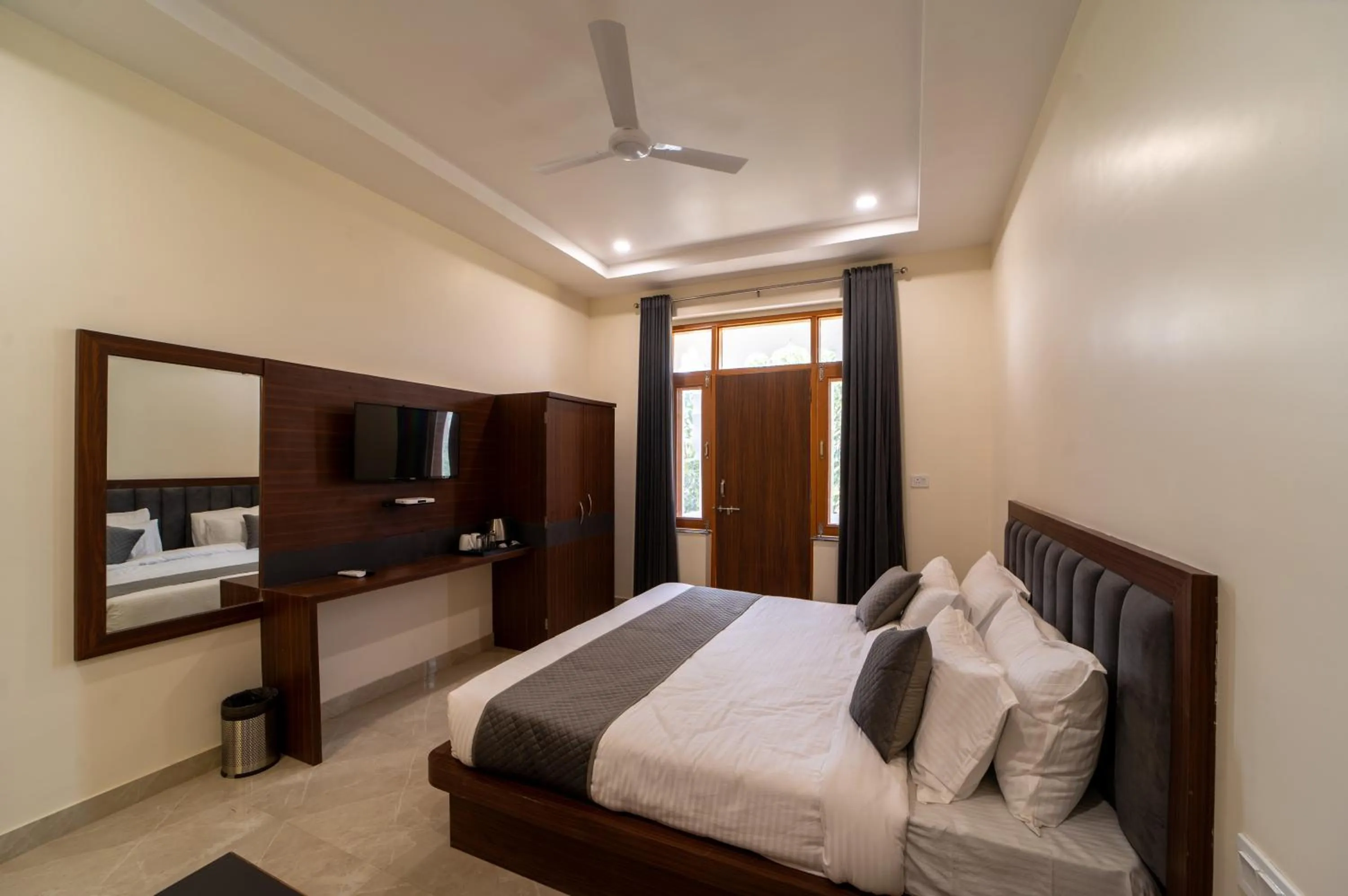 Bed in Joy Bagh Resort Pushkar