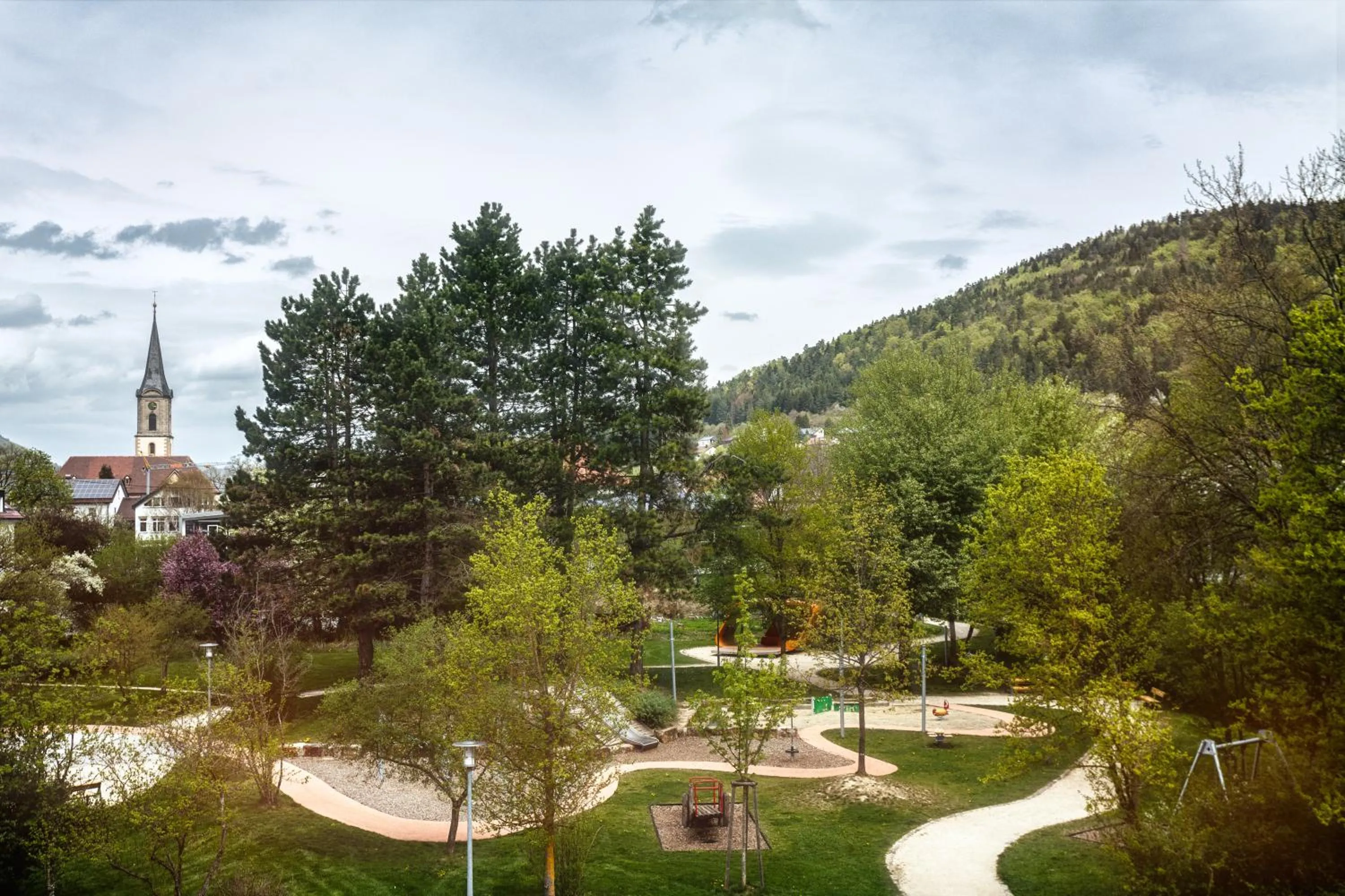 Children play ground in Hotel Traube Revital