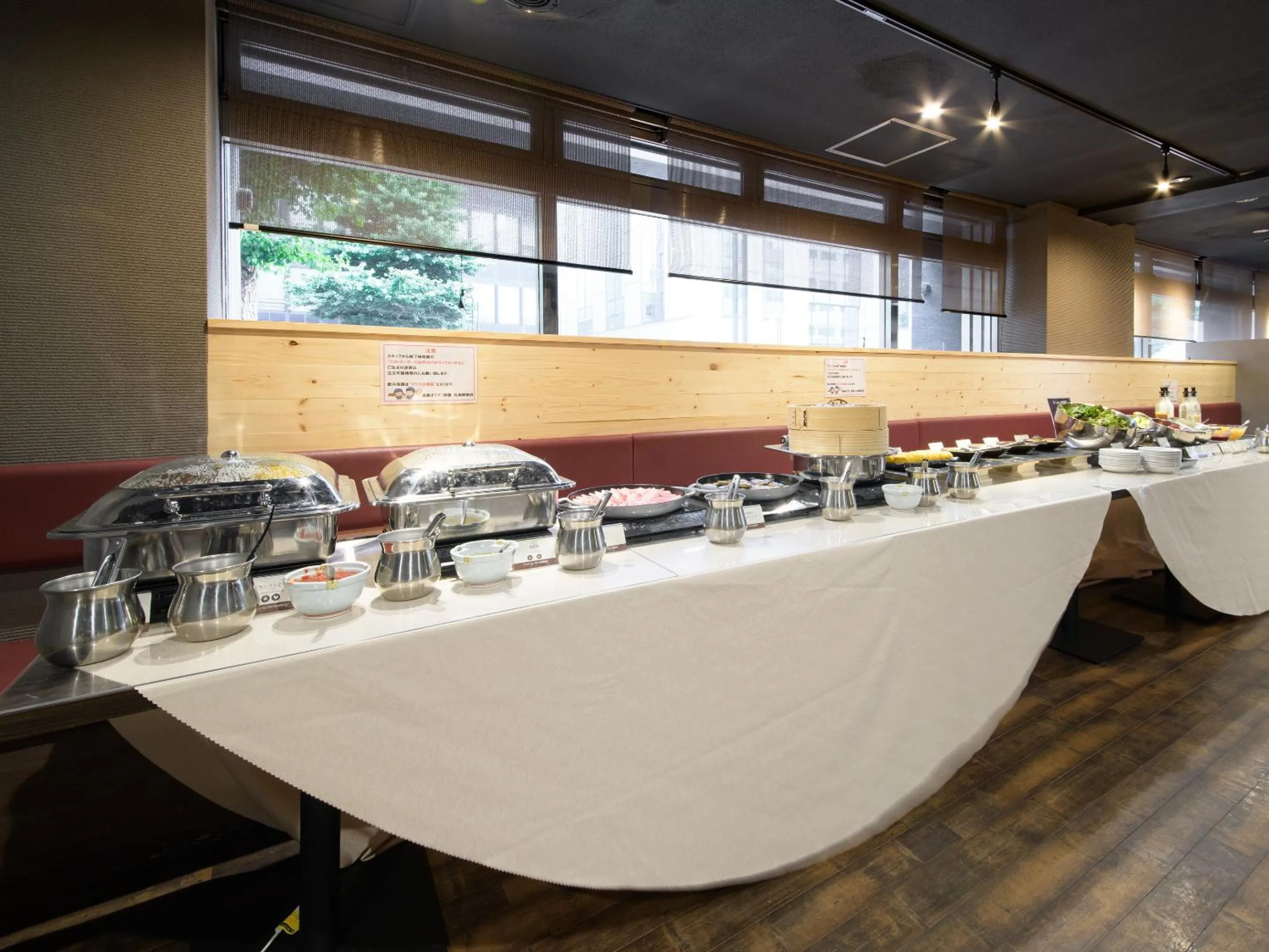 Buffet breakfast in APA Hotel TKP Sapporo Ekimae