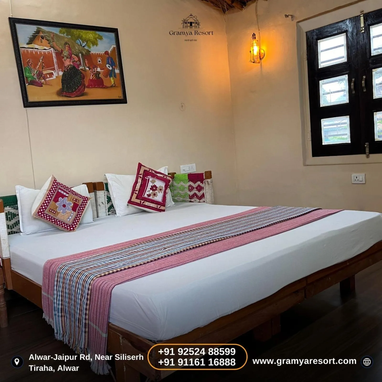 Bed in Gramya Resort