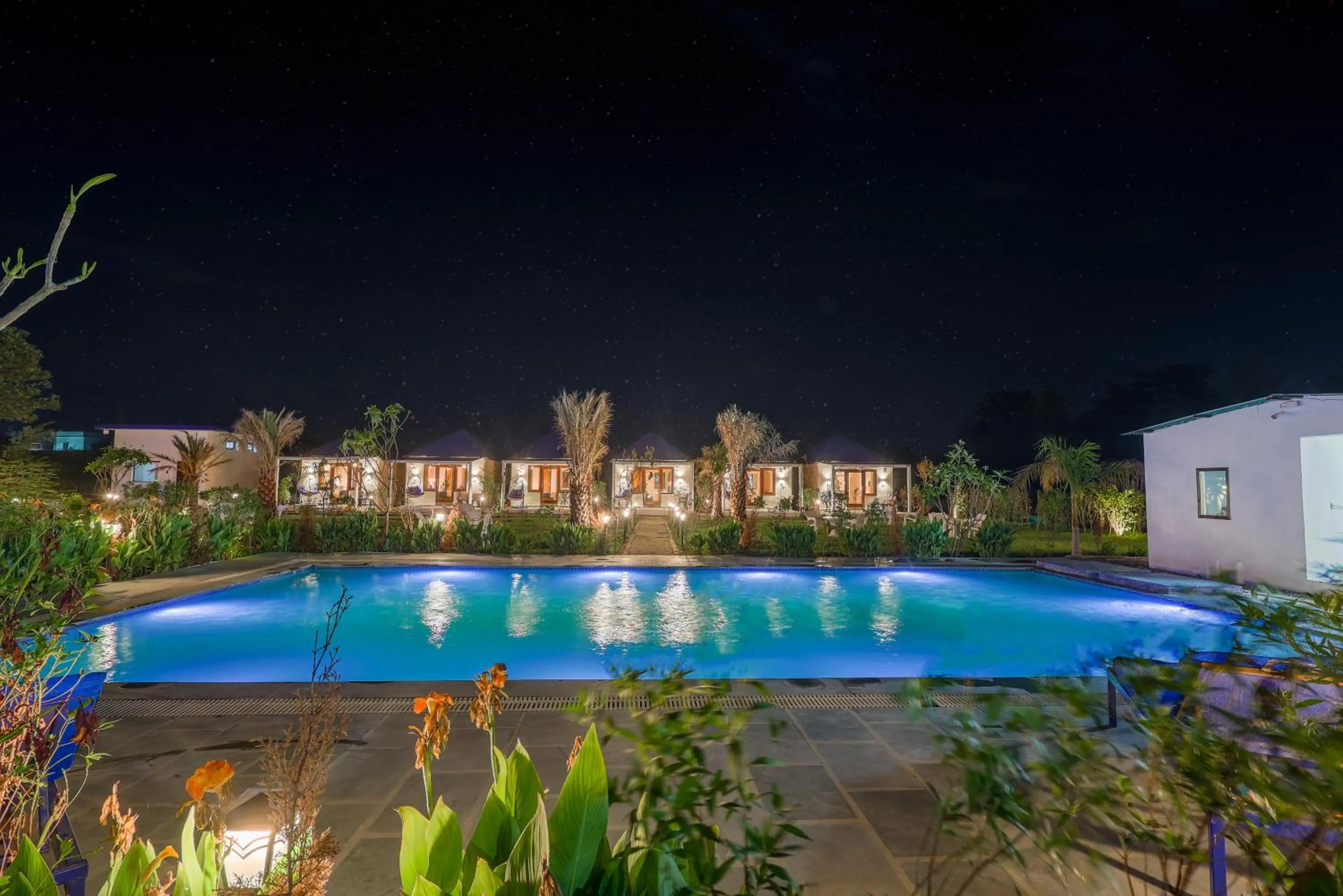 Swimming pool in Wild Planets Corbett Resort, 2 Kms from Anantum Gateway Resorts