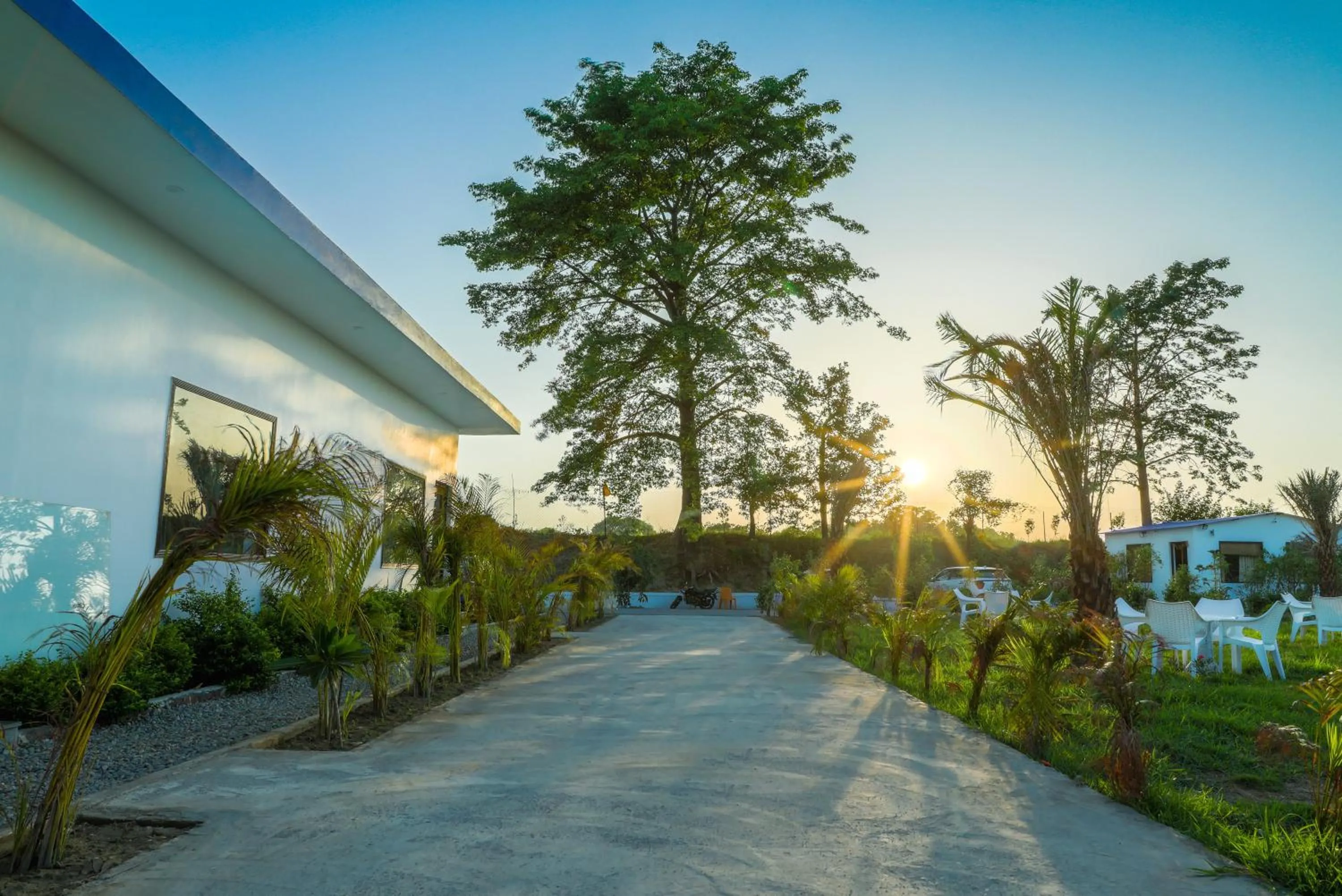 Sunset in Wild Planets Corbett Resort, 2 Kms from Anantum Gateway Resorts