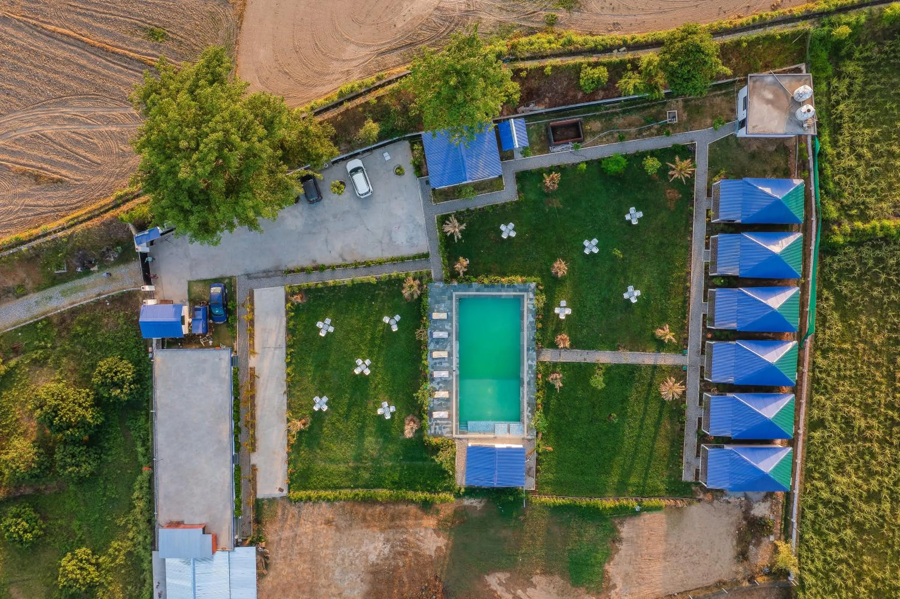 Bird's eye view in Wild Planets Corbett Resort, 2 Kms from Anantum Gateway Resorts