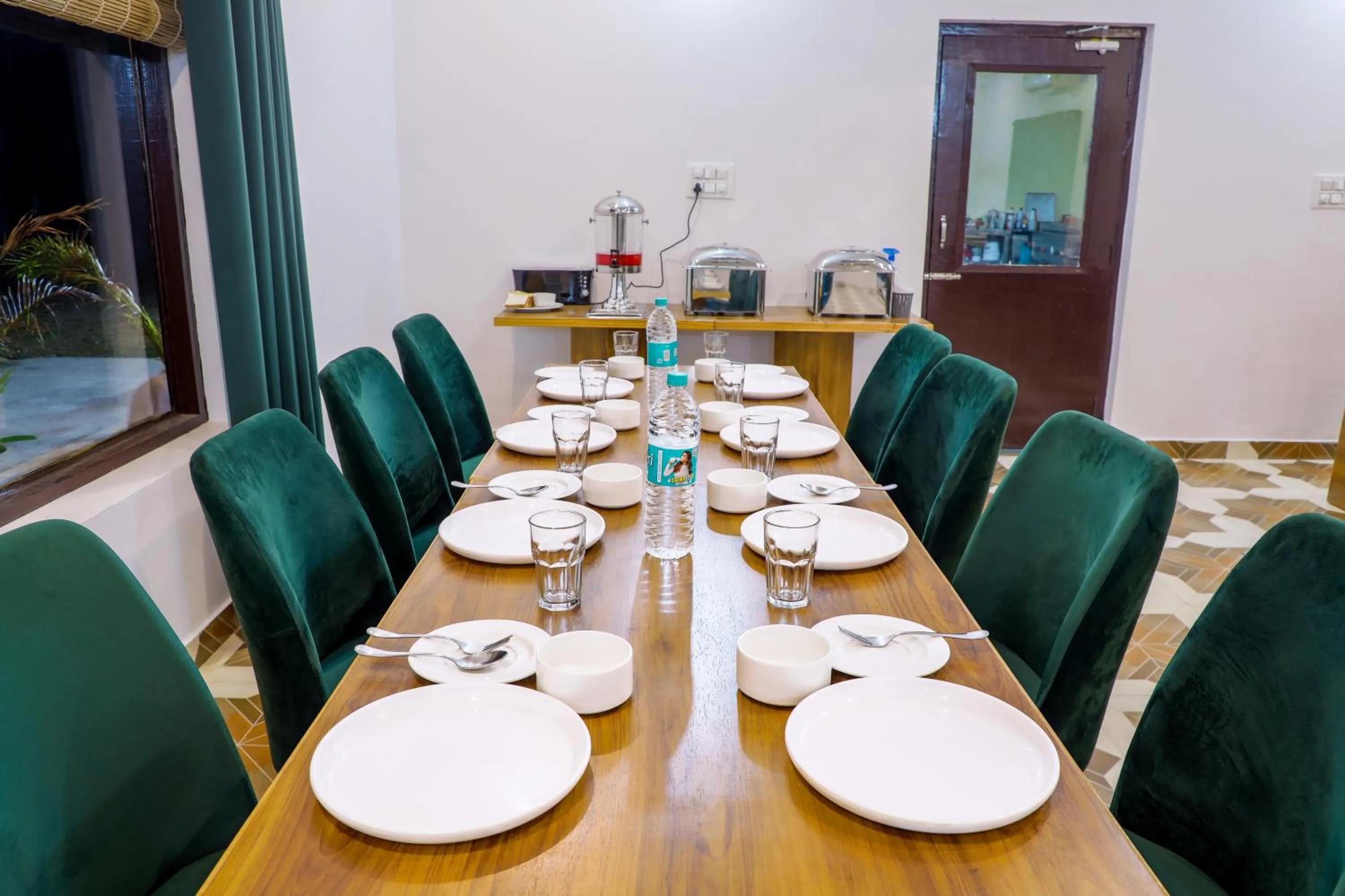 Dining area in Wild Planets Corbett Resort, 2 Kms from Anantum Gateway Resorts