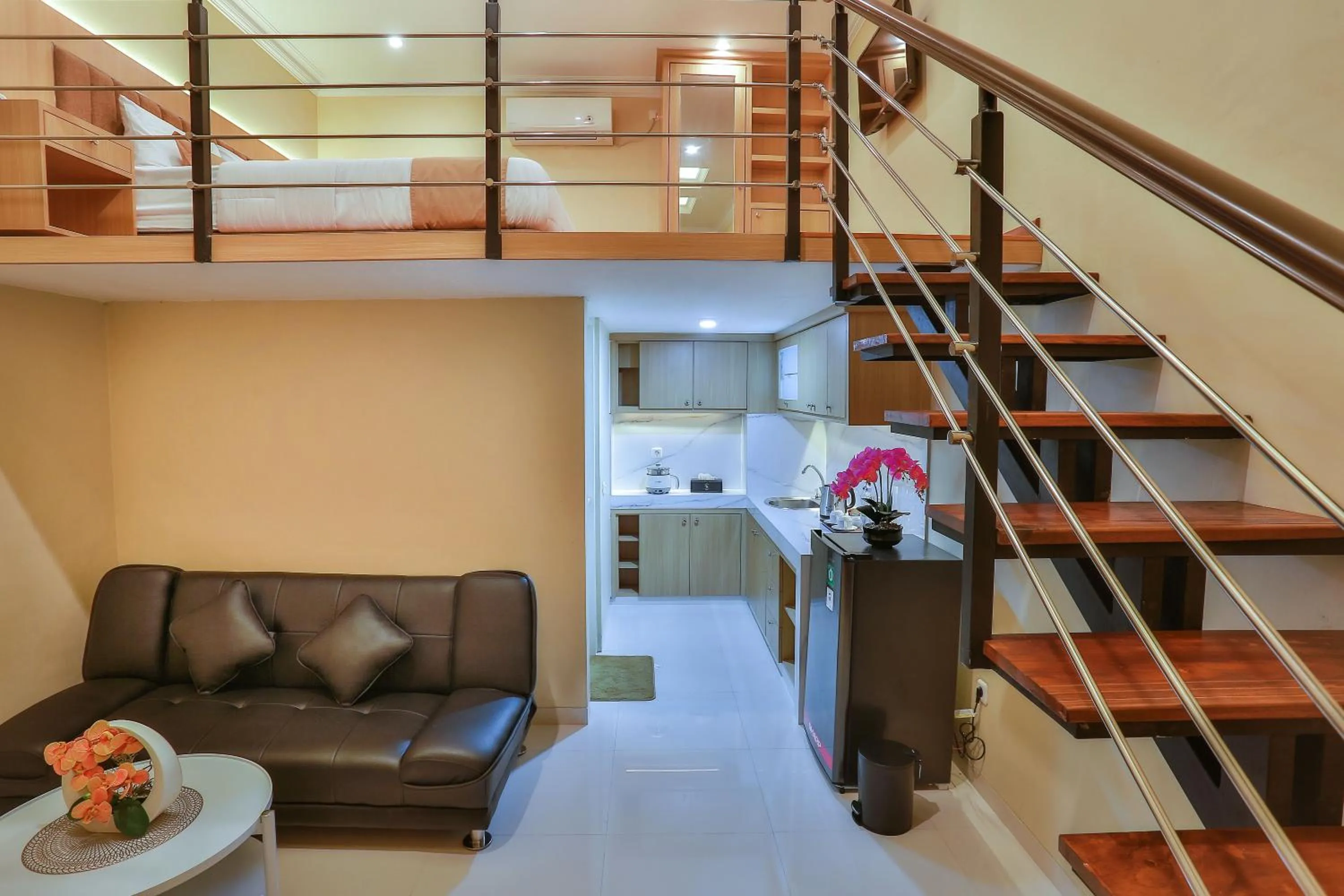 Seating area in The Horizontal Hotel Pacitan