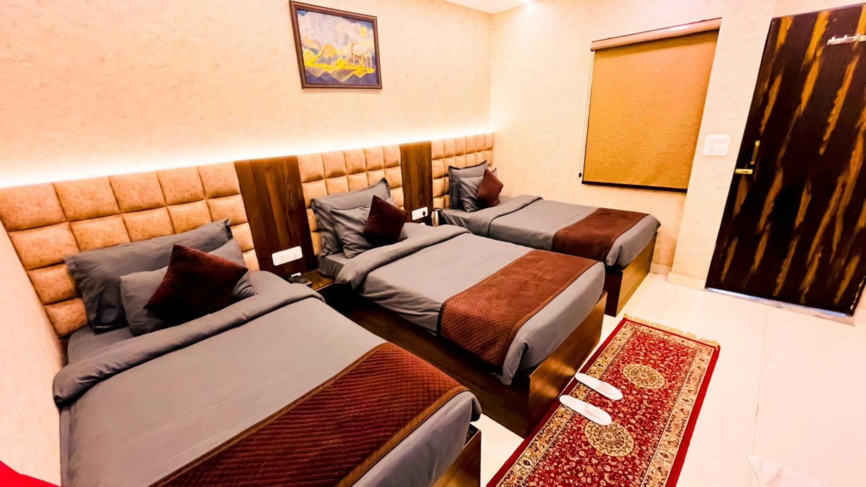 Bed in The Vacation Villa Agra A Boutique Hotel Near Taj Mahal