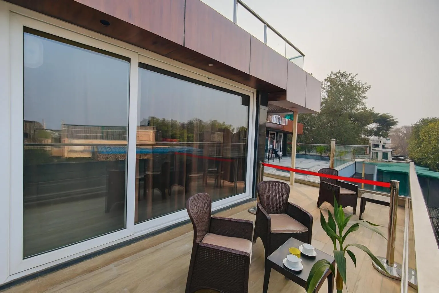 Balcony/Terrace in The Vacation Villa Agra A Boutique Hotel Near Taj Mahal