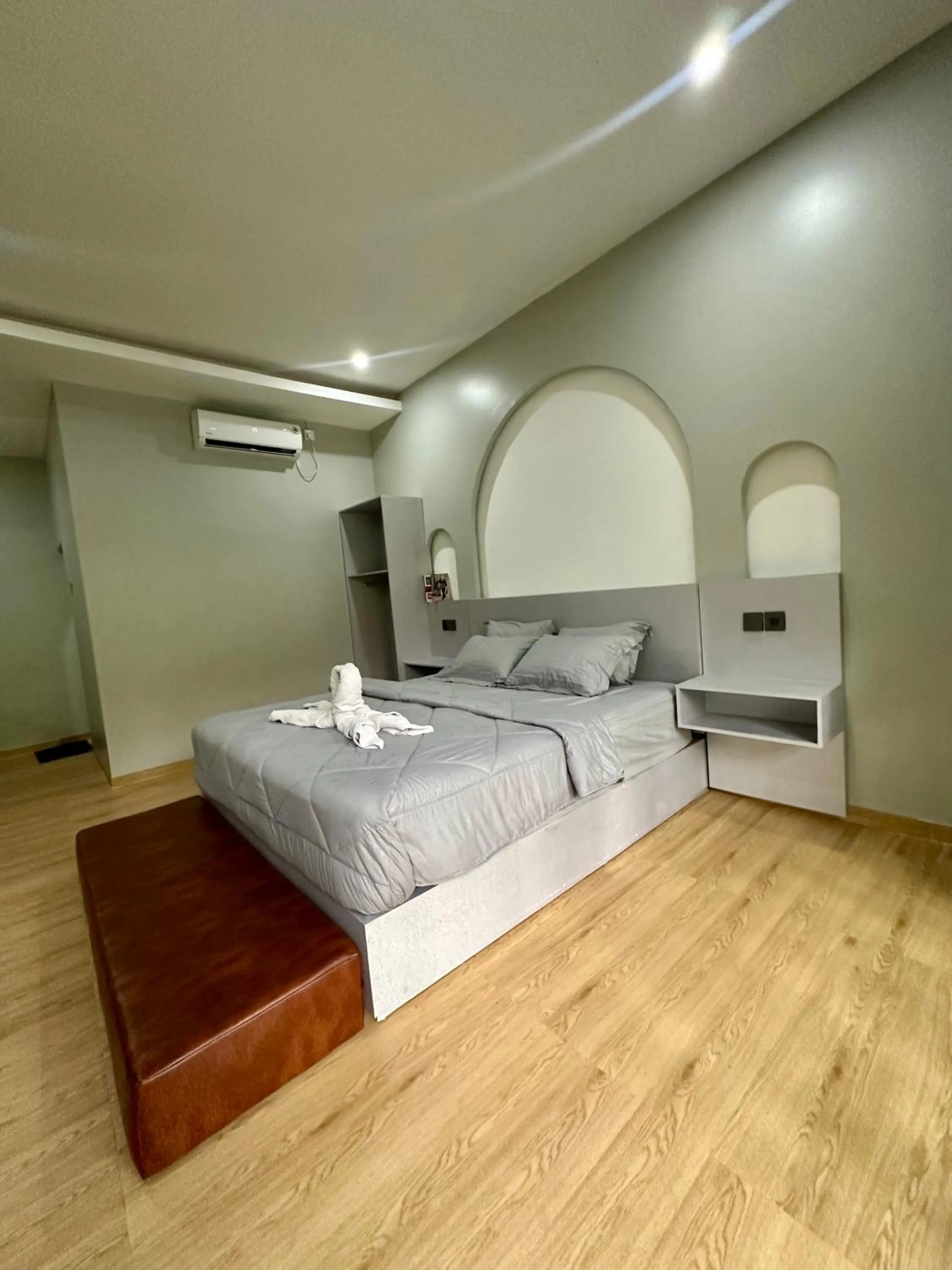 Bed in New Mekar Jaya Hotel