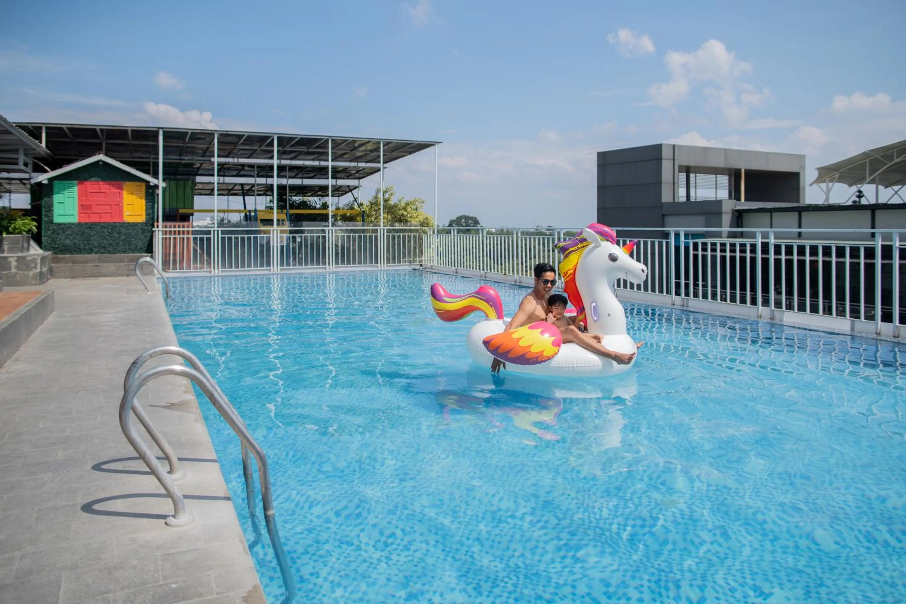 Swimming pool in Grand Tjokro Premiere Bandung