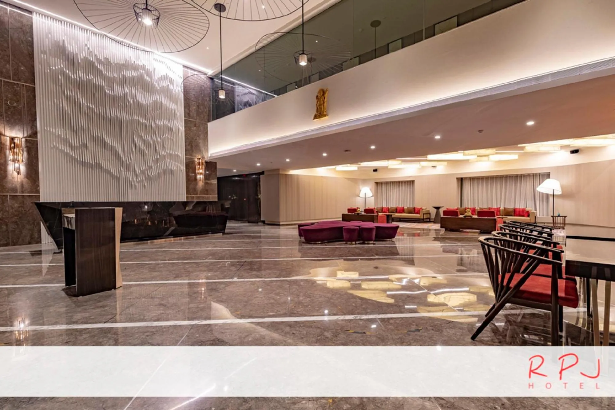 Lobby or reception in RPJ Hotel Rajkot