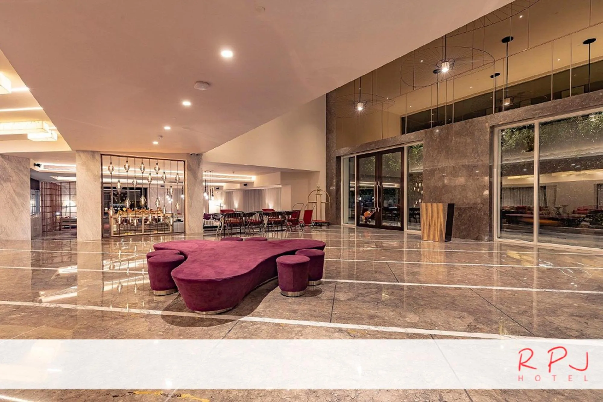 Lobby or reception in RPJ Hotel Rajkot