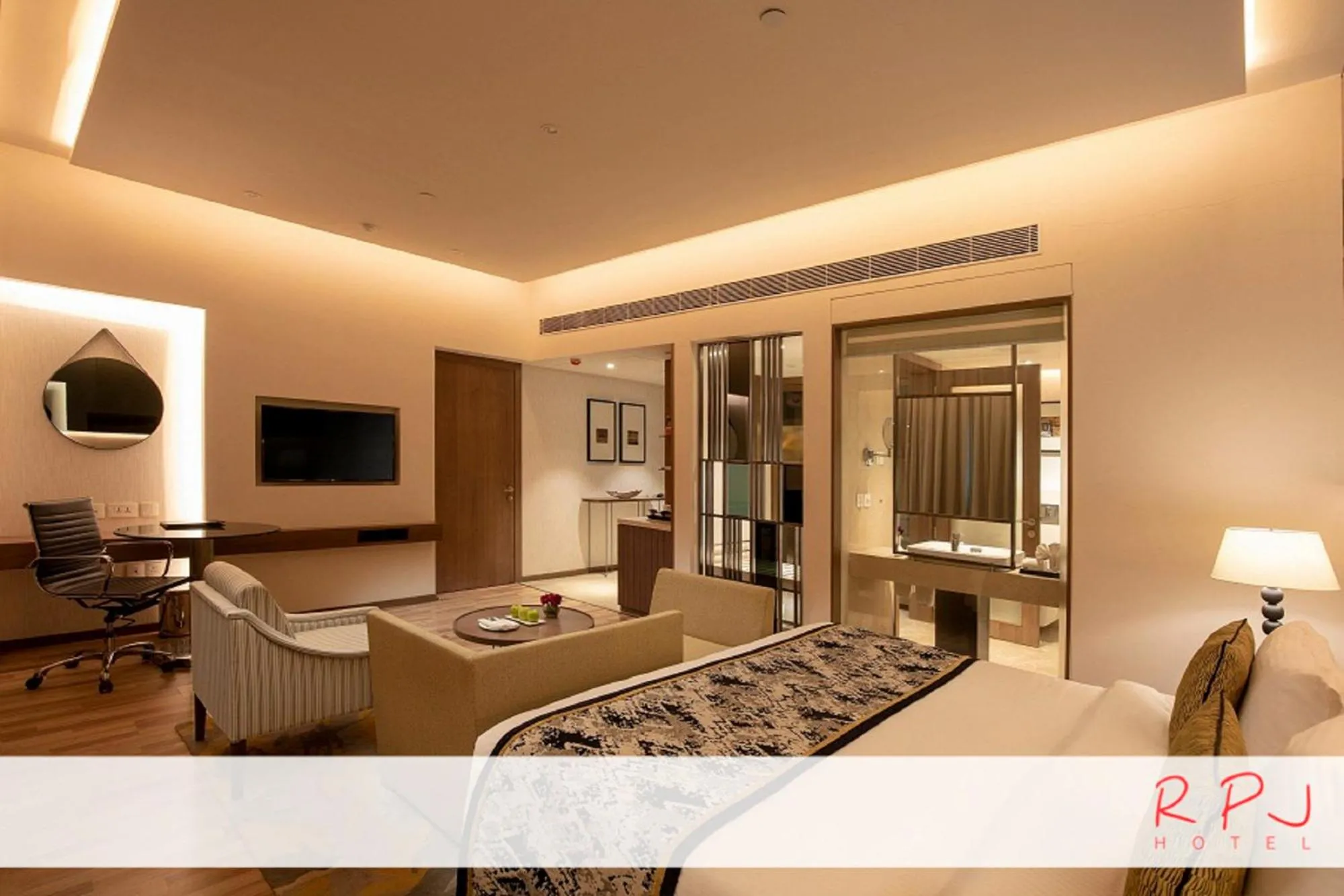 TV and multimedia, Bed in RPJ Hotel Rajkot