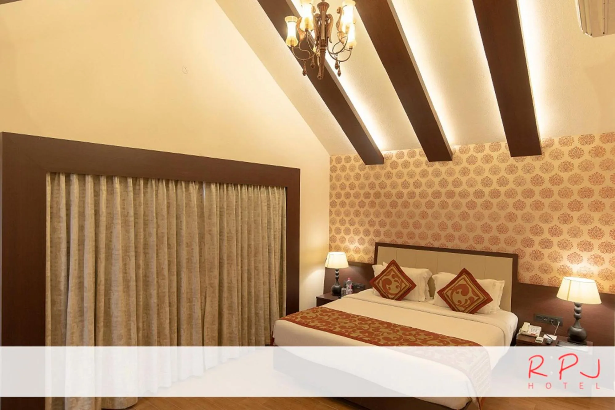 Bed in RPJ Hotel Rajkot