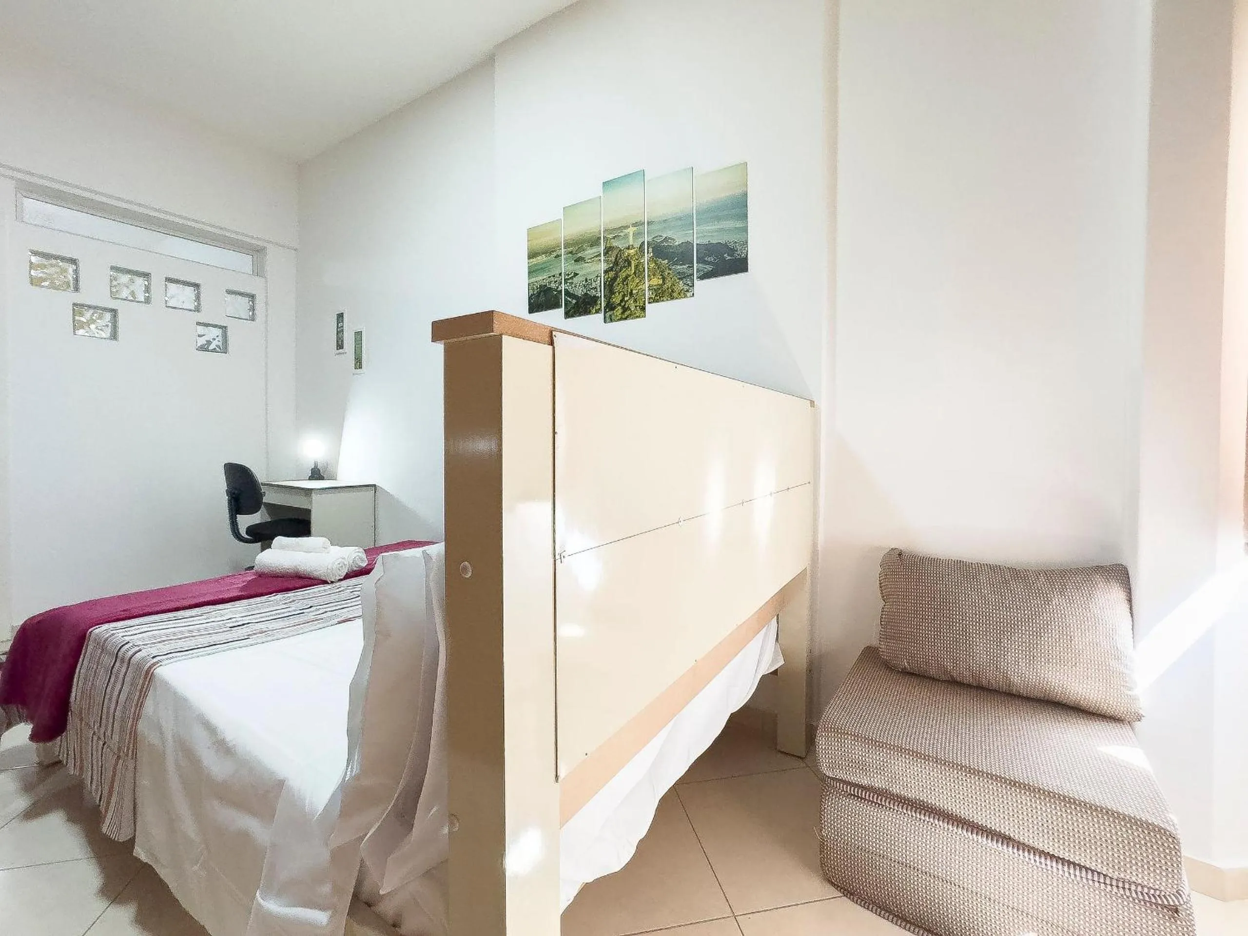 Bedroom, Bed in Localização Perfeita: 1Qto, 3min Orla