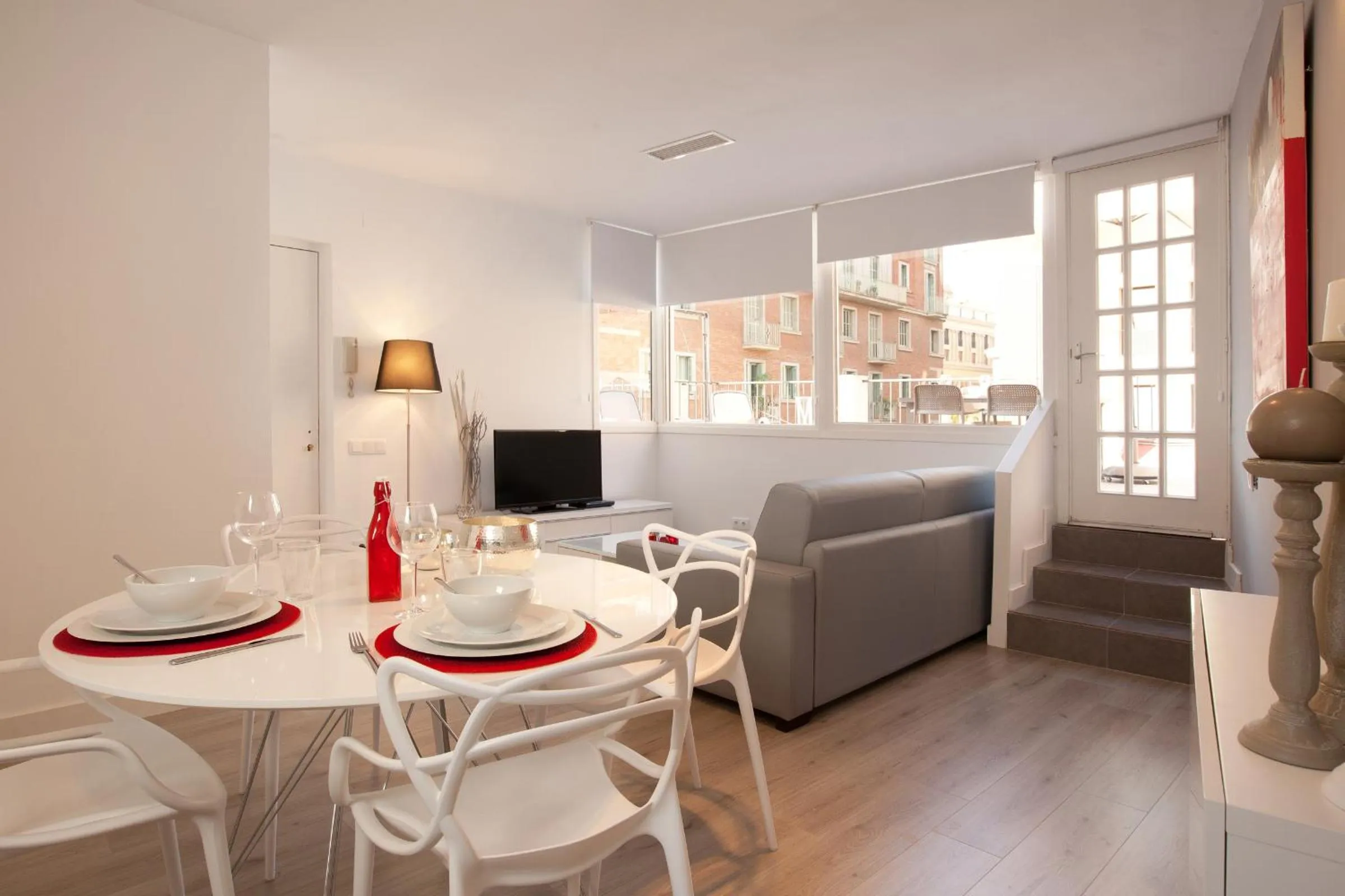 Living room, Bed in Click&Flat Seneca Suites