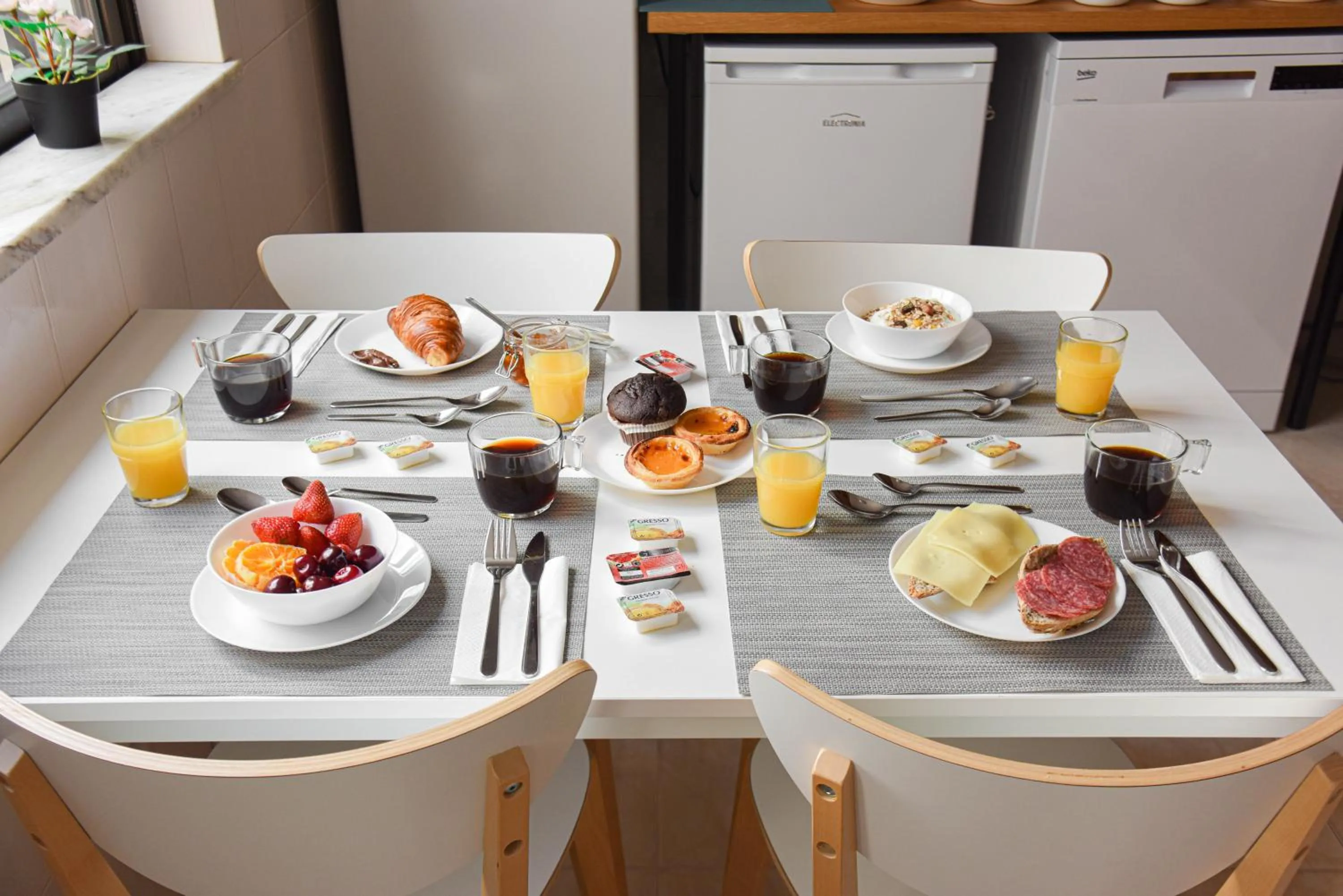 Continental breakfast in Blue Door Lagos