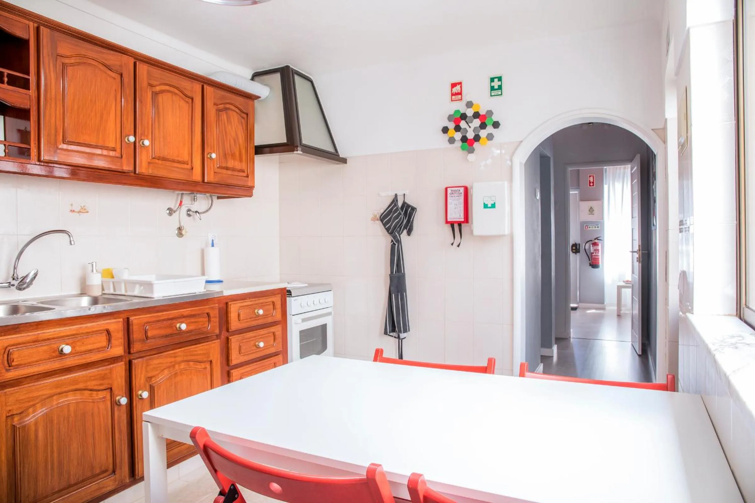 Communal kitchen in Blue Door Lagos