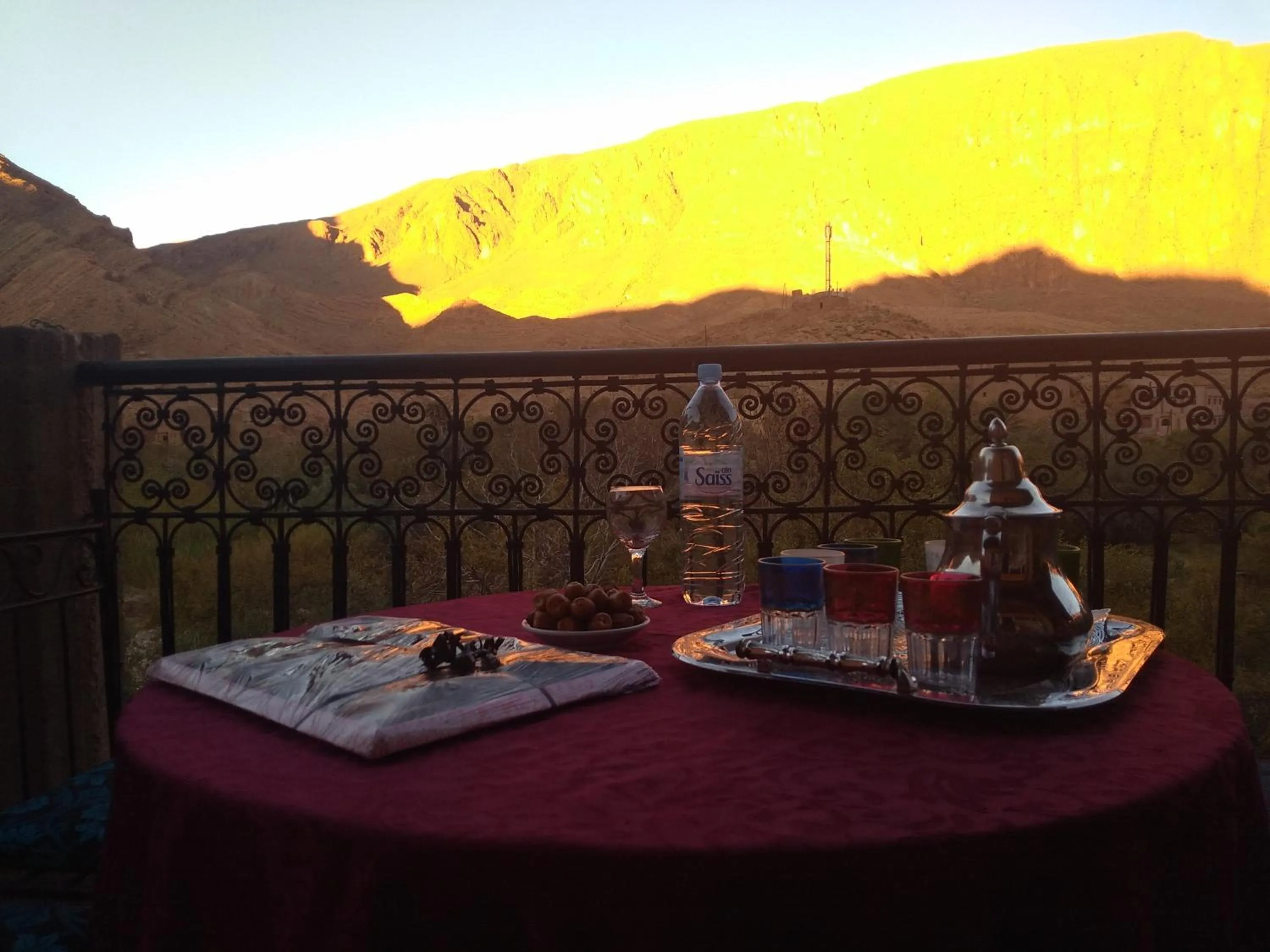 Balcony/Terrace in La Petite Gorge, Hôtel & Restaurant Todra Gorge