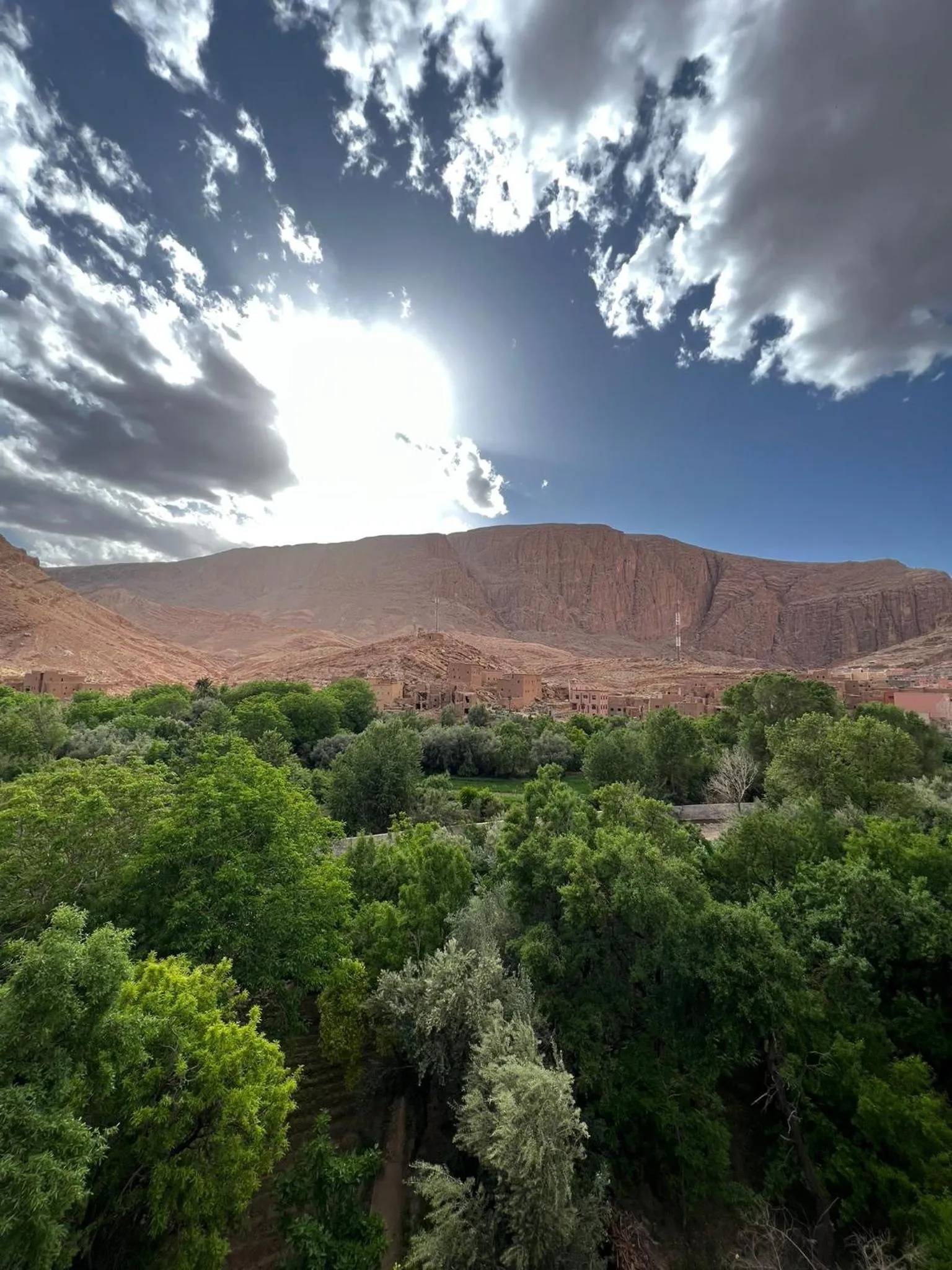 Natural landscape in La Petite Gorge, Hôtel & Restaurant Todra Gorge