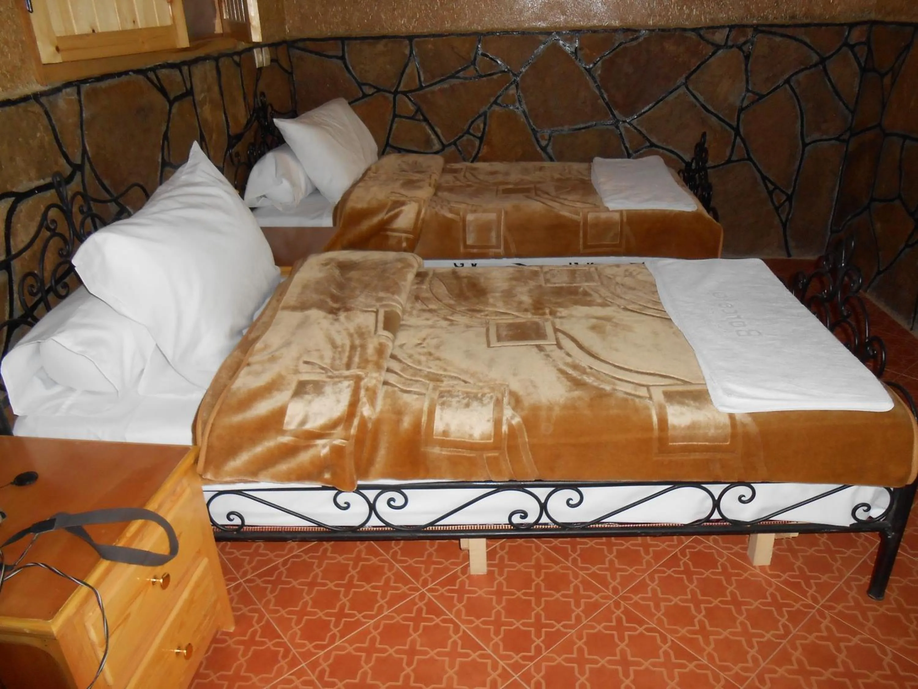 Bed in La Petite Gorge, Hôtel & Restaurant Todra Gorge