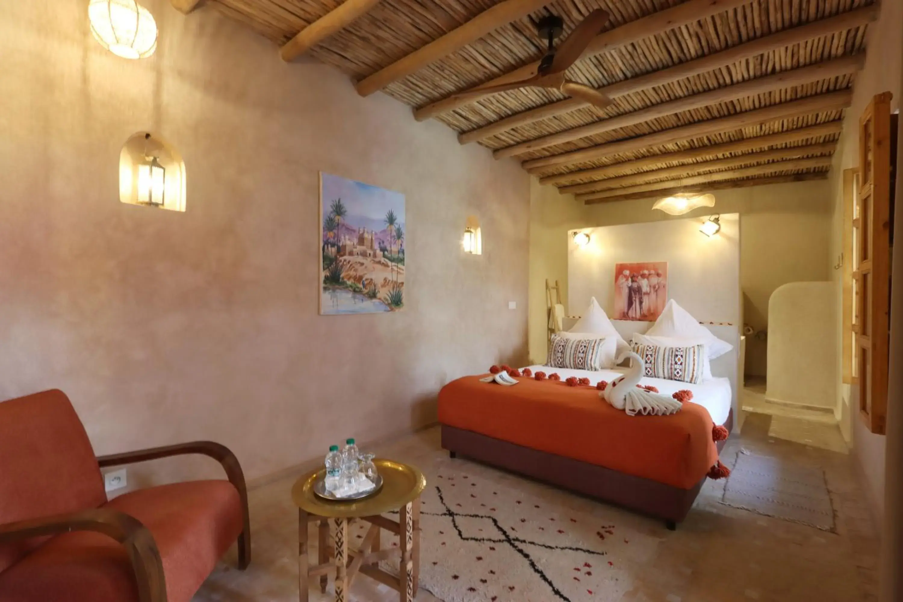 Deluxe Double Room with Bath in Riad Darchica Deluxe Double Room with Bath in Riad Darchica