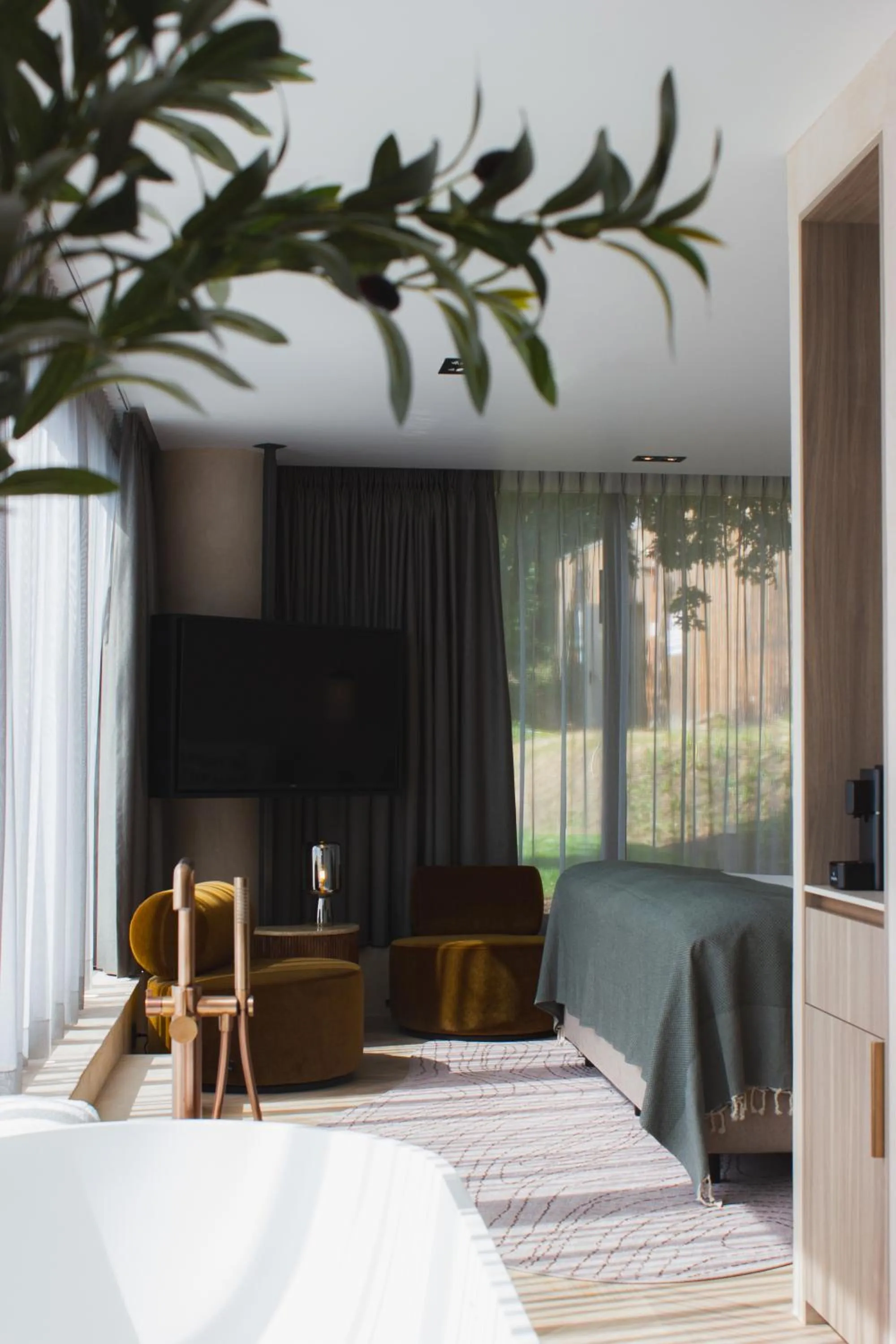 Seating area, Bed in Wellnesshotel Thermae 2000