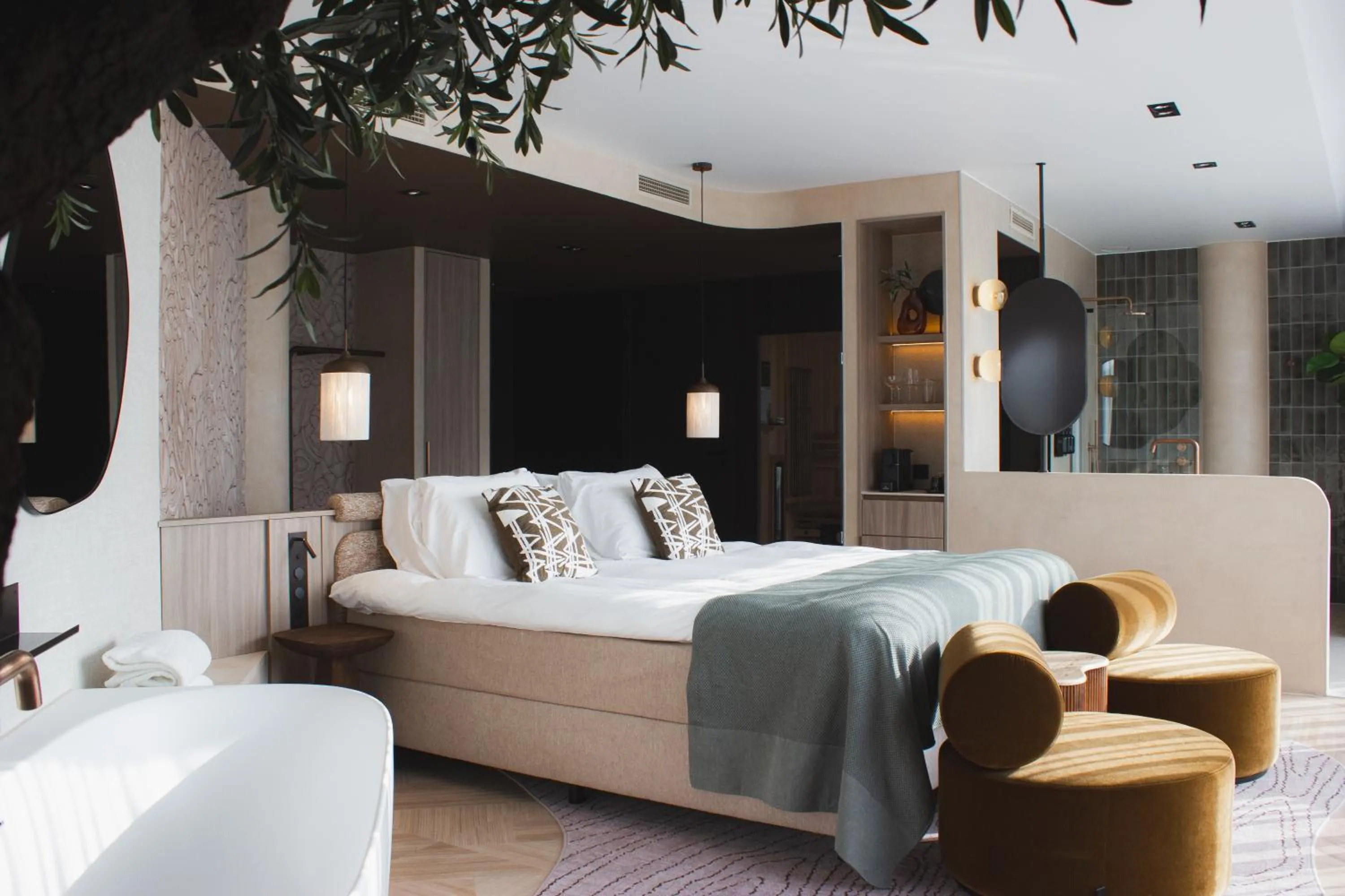 Bed in Wellnesshotel Thermae 2000