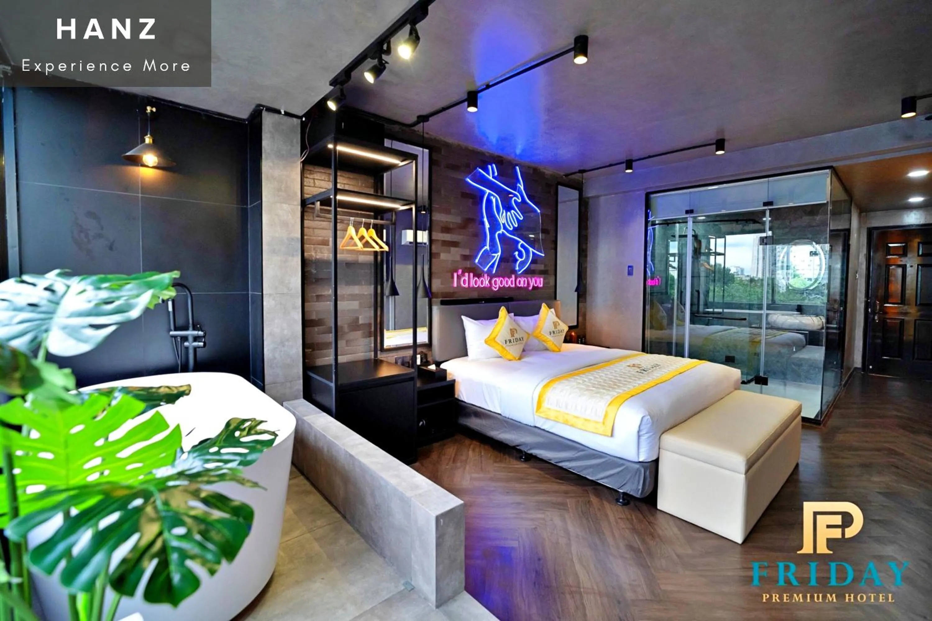 Bed in HANZ Premium Friday Hotel Saigon