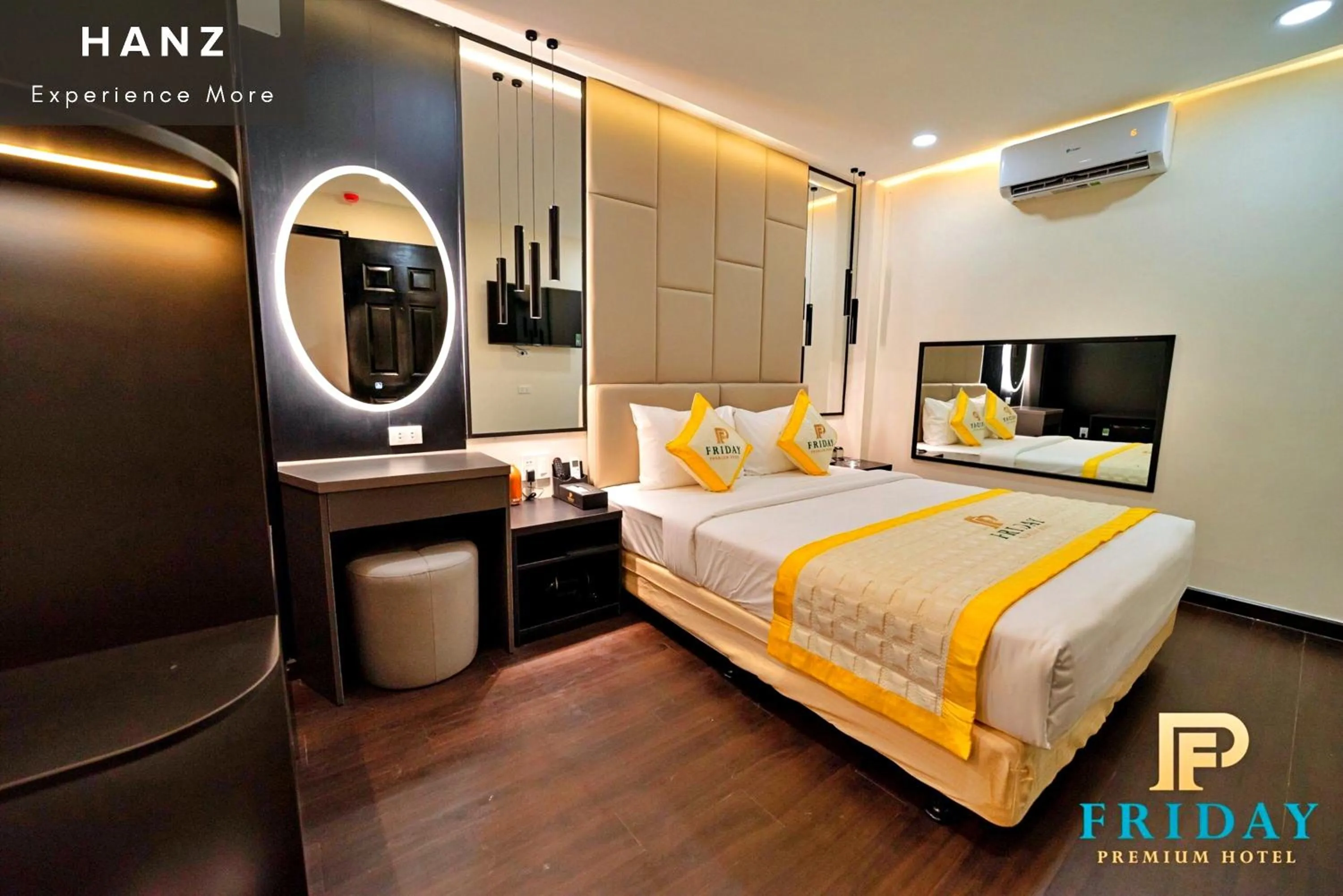 Bed in HANZ Premium Friday Hotel Saigon