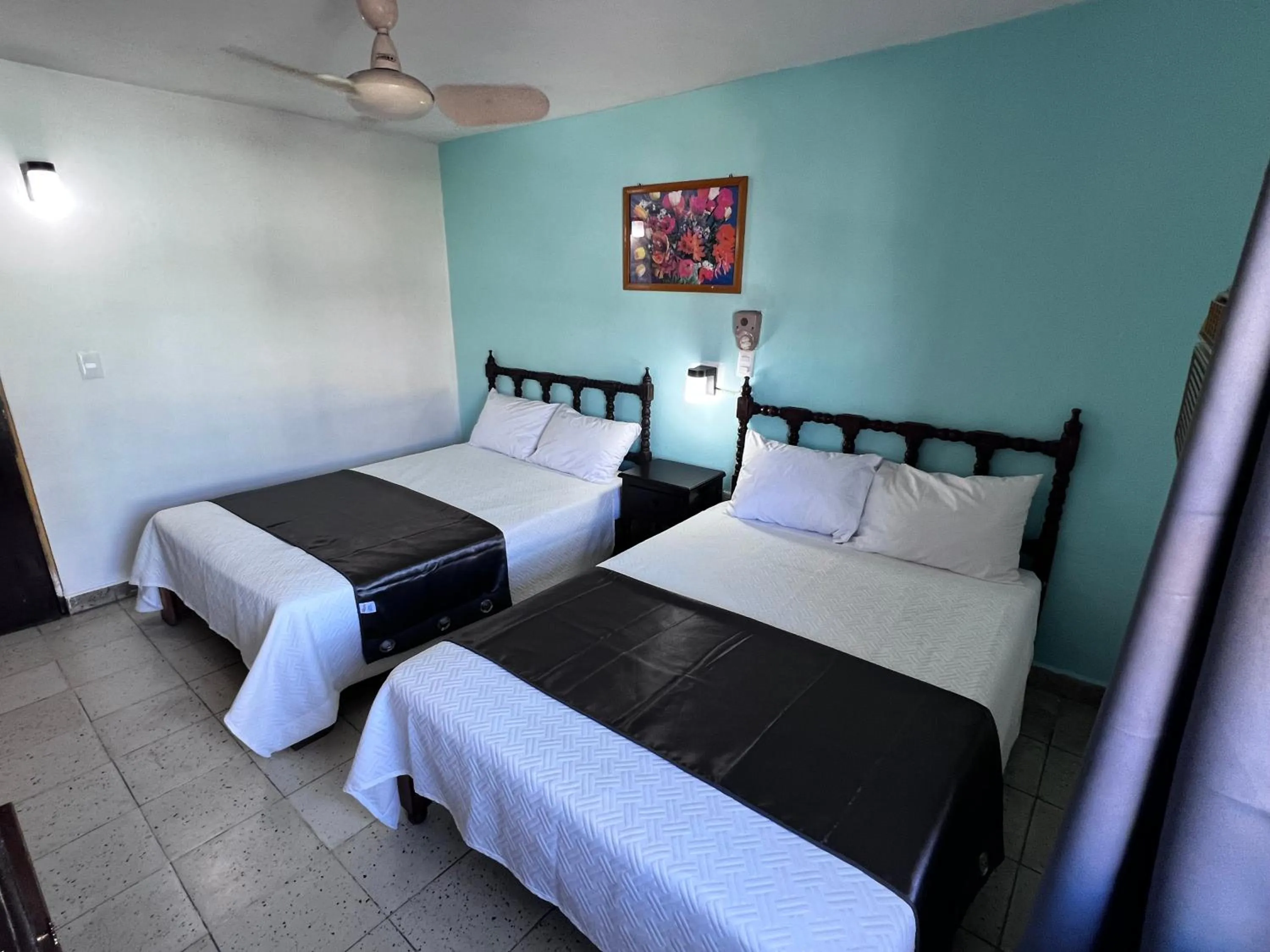 Bed in Hotel Santa Barbara