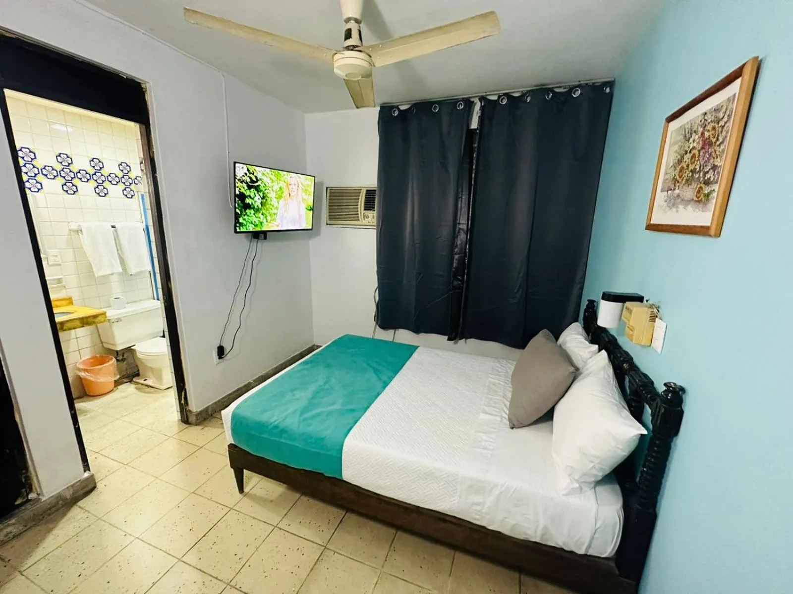 Bed in Hotel Santa Barbara