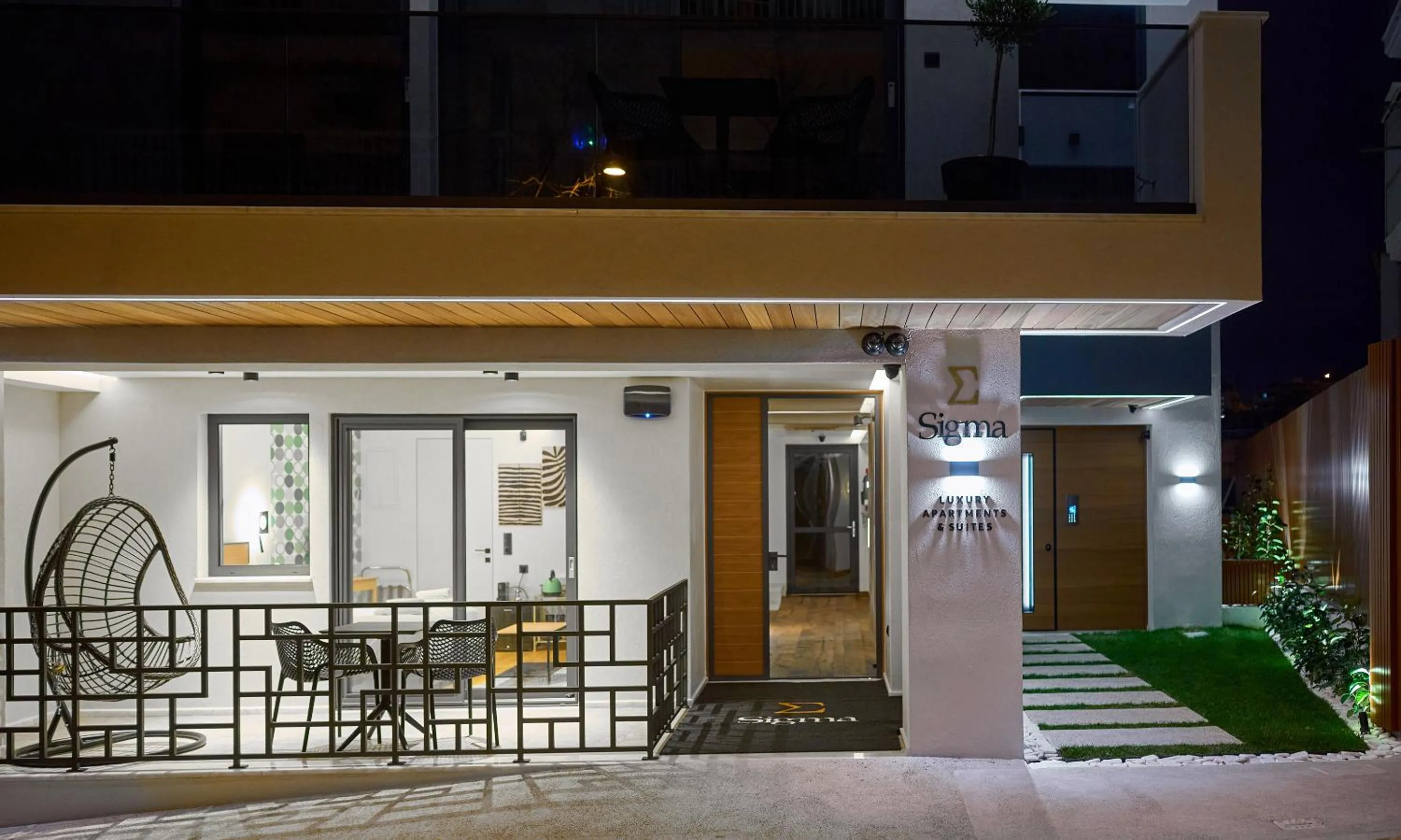 Facade/entrance in SIGMA Suites Hotel