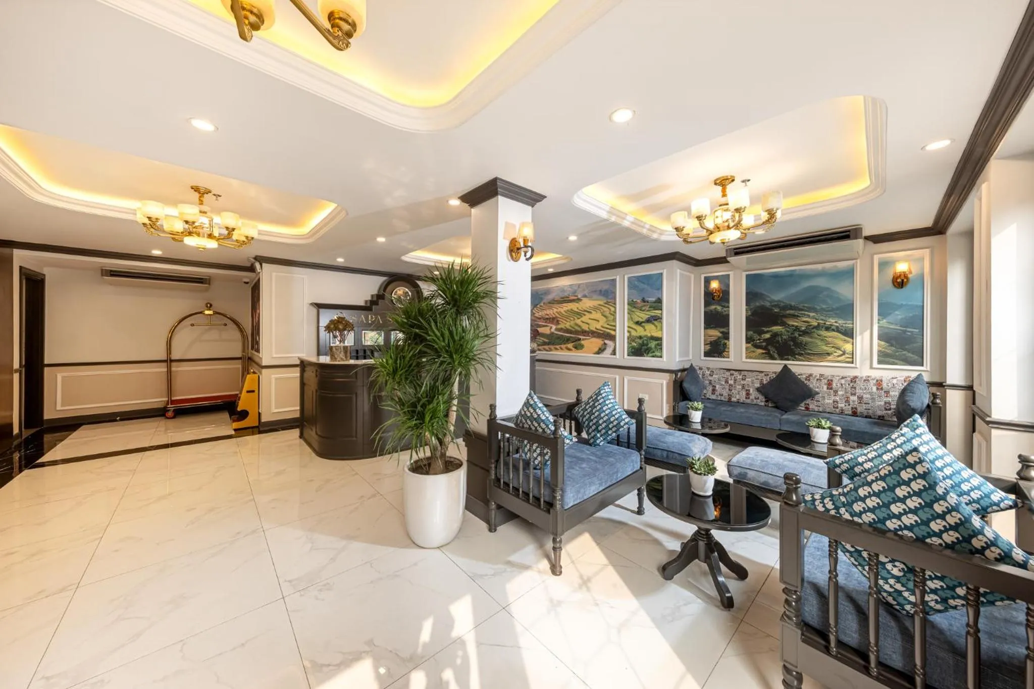 Living room in Sapa Soleil Hotel