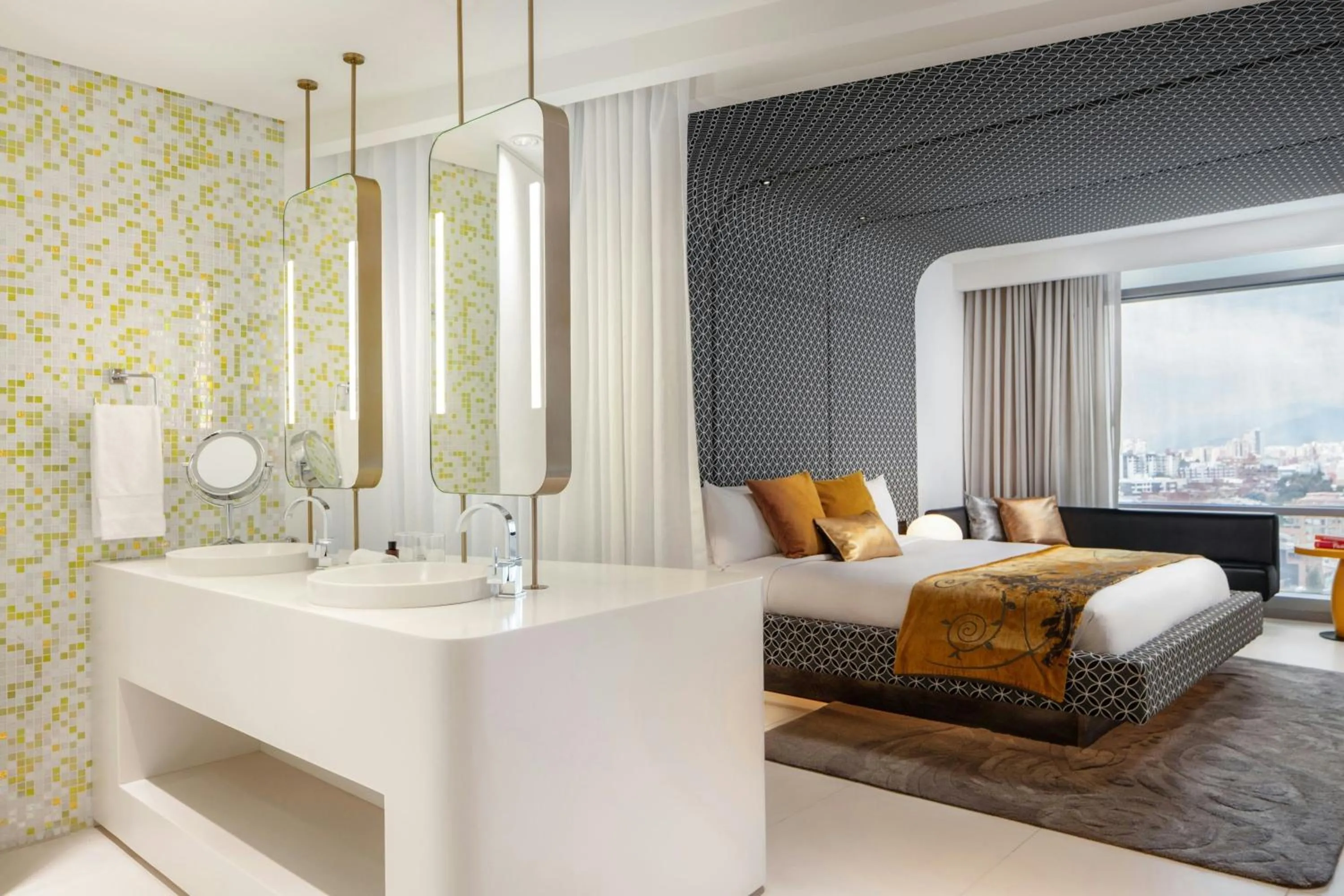 Bathroom, Bed in W Bogota