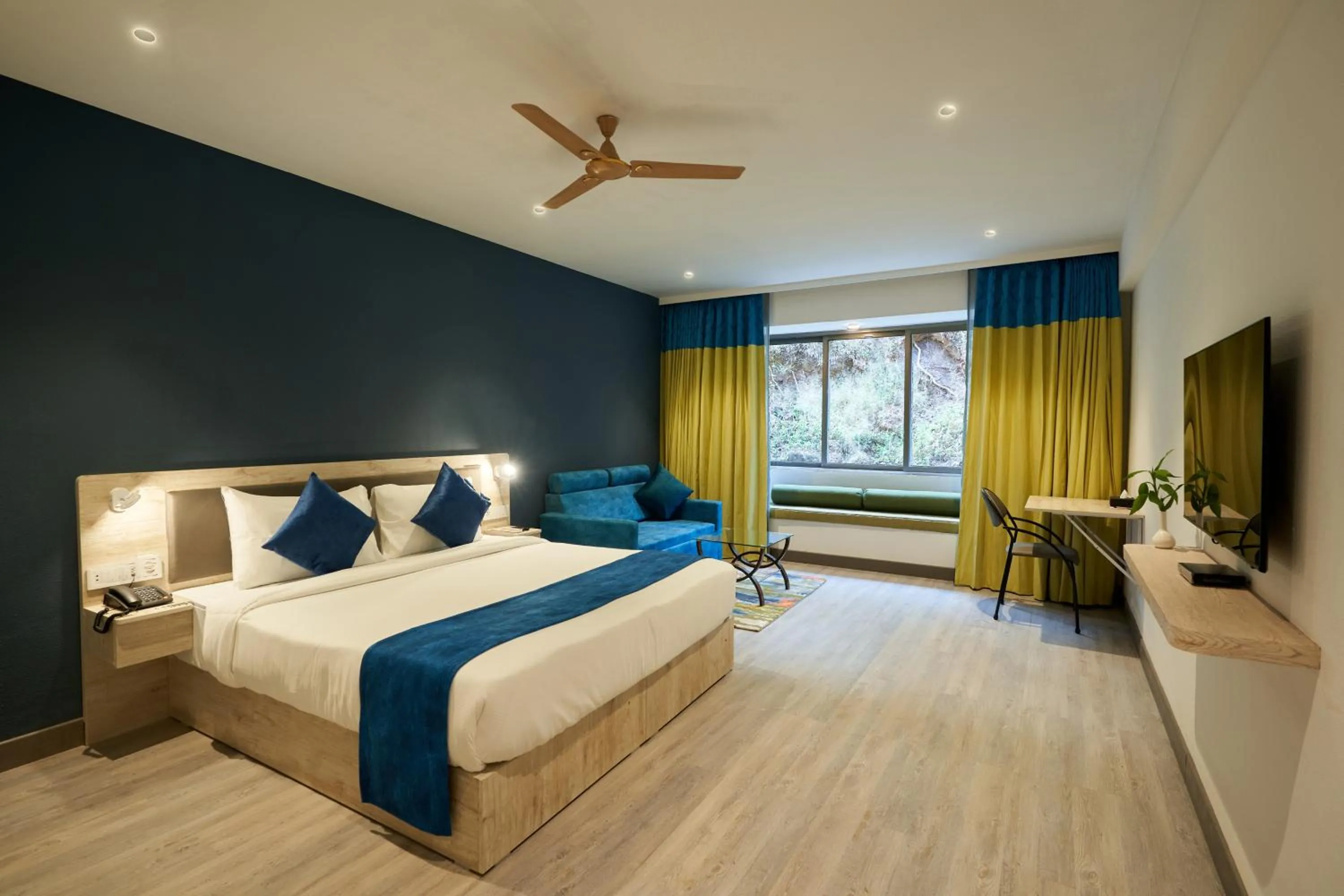 View (from property/room), Bed in Ikshana Resort and Spa, Khandala