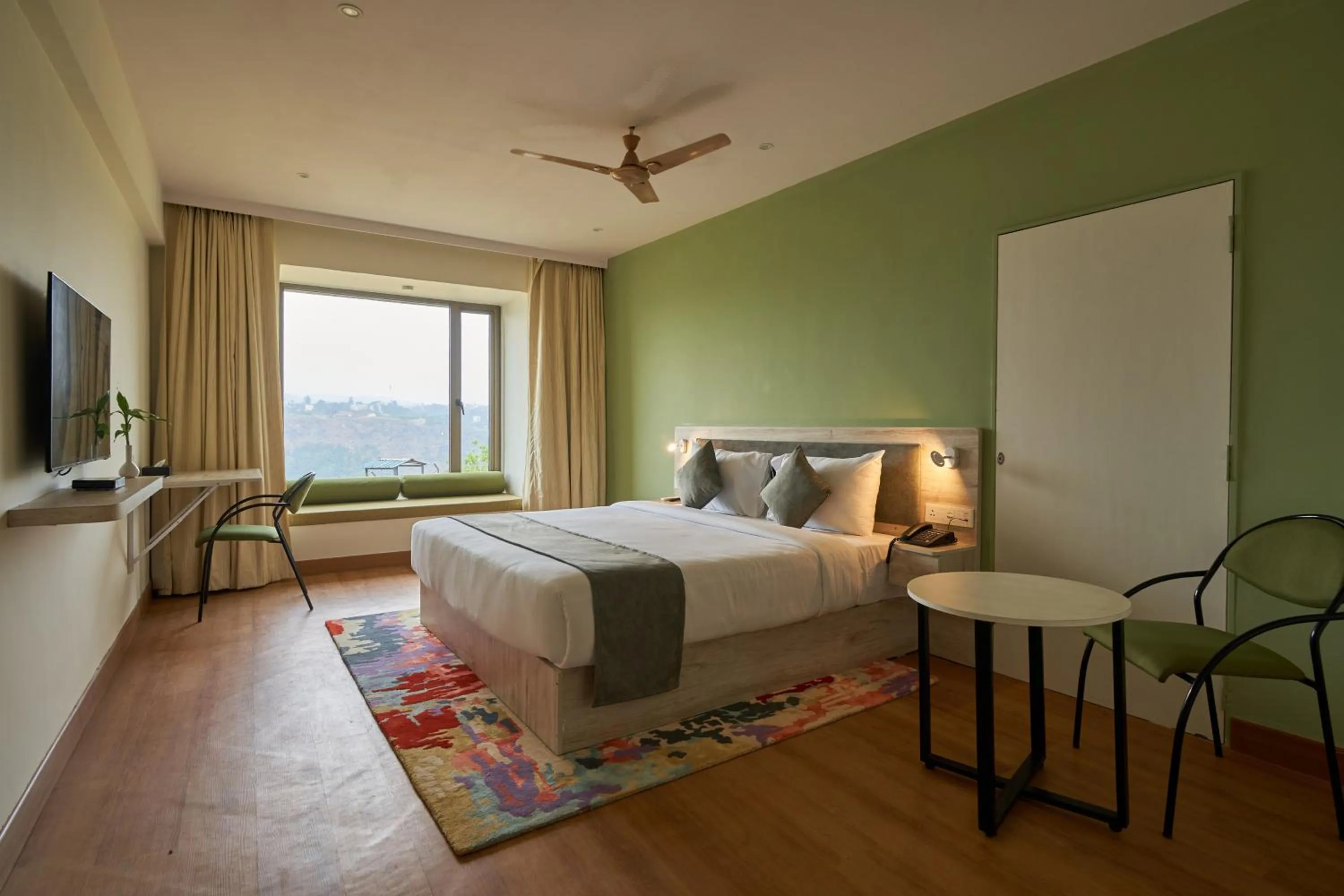 View (from property/room), Bed in Ikshana Resort and Spa, Khandala