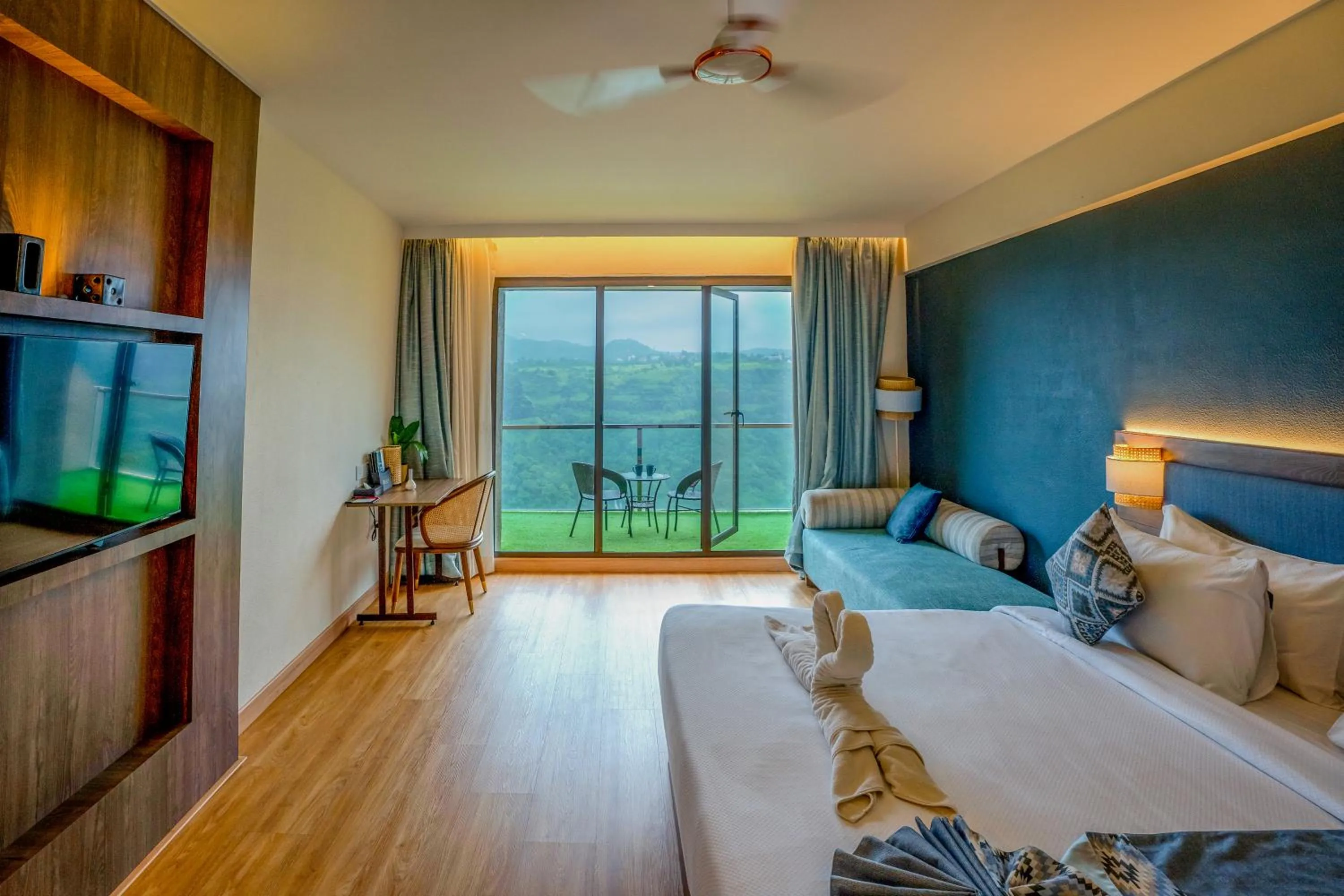 View (from property/room), Bed in Ikshana Resort and Spa, Khandala