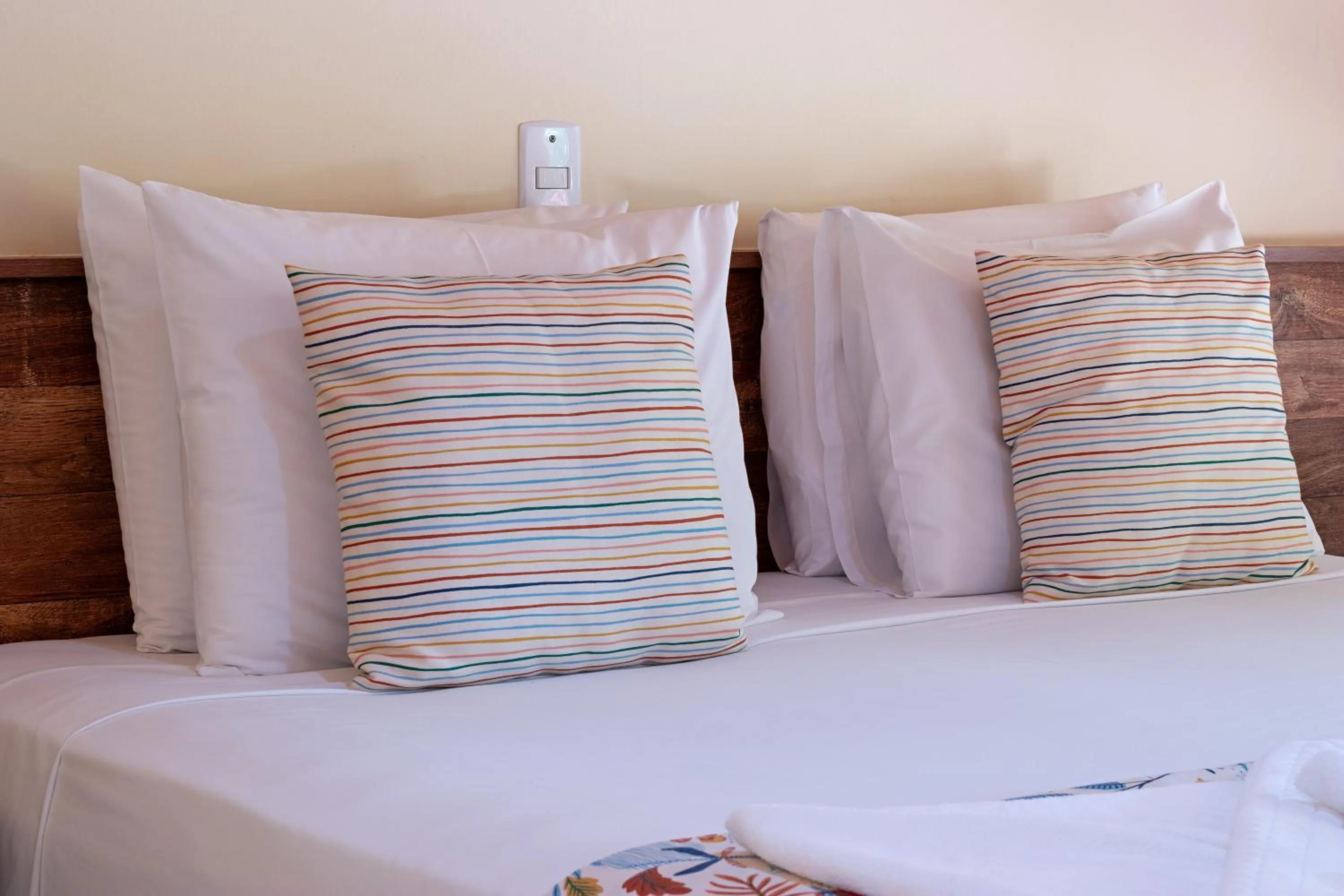 Bed in Pousada Pé na Terra