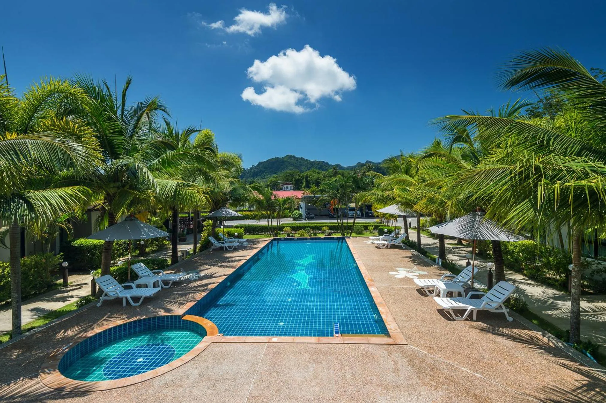 Pool view in Mook Anda Villa