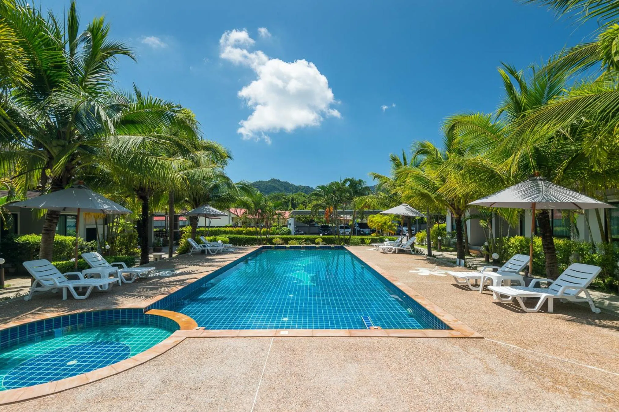Pool view in Mook Anda Villa