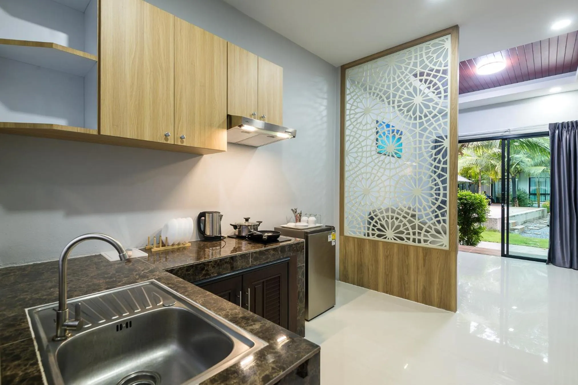 Kitchen or kitchenette in Mook Anda Villa