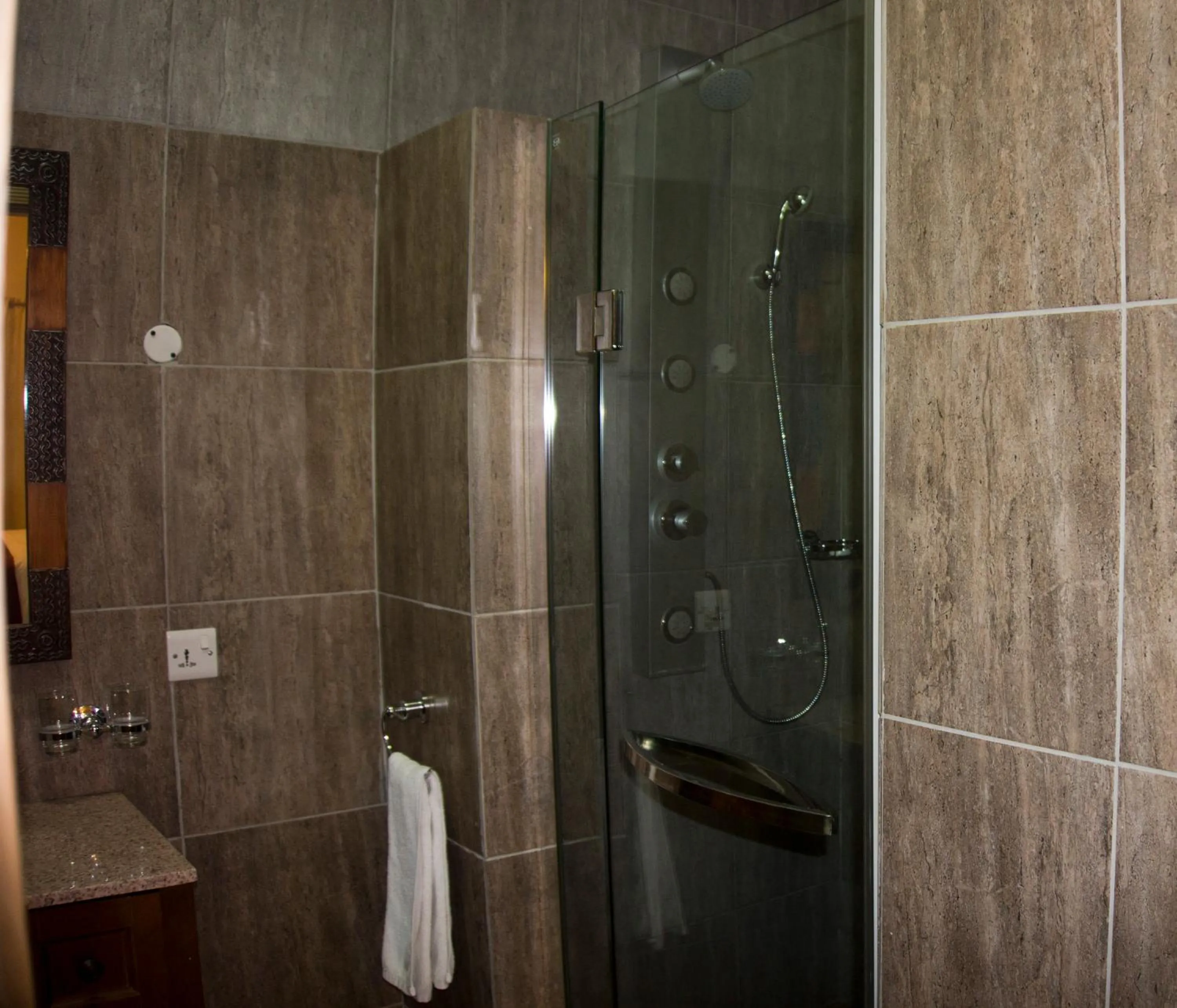 Shower in Tropical Enclave Hotel