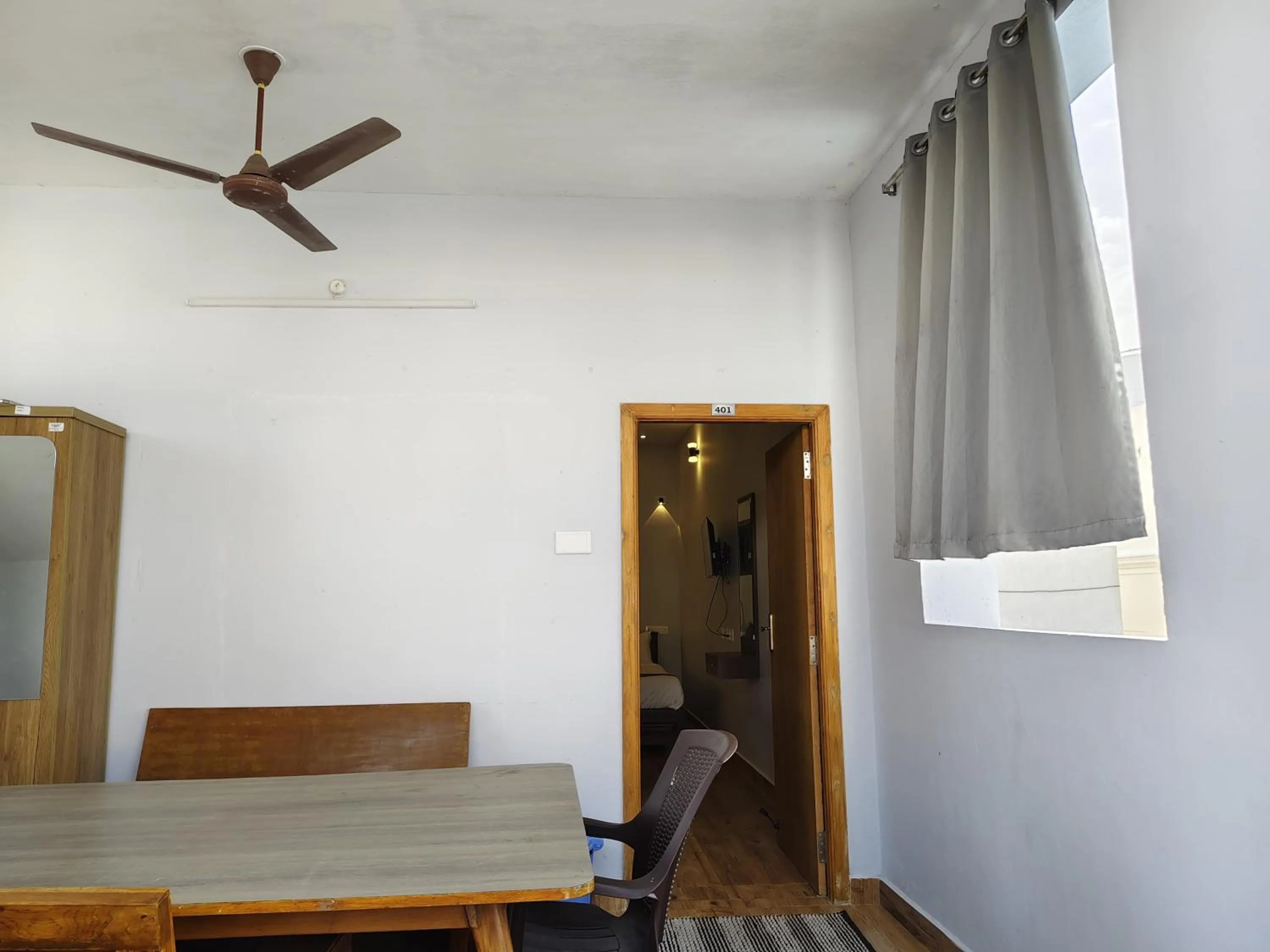Dining area in Lax Residency, White Town, Pondicherry