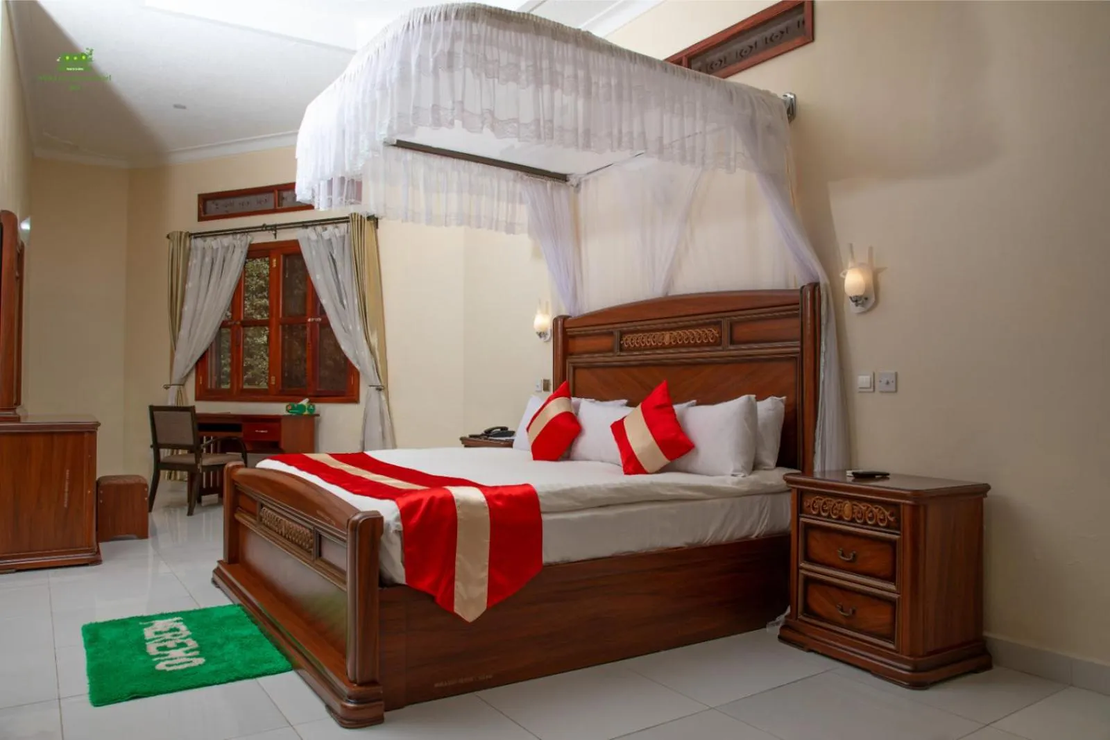 Bed in Miika Eco Resort Hotel