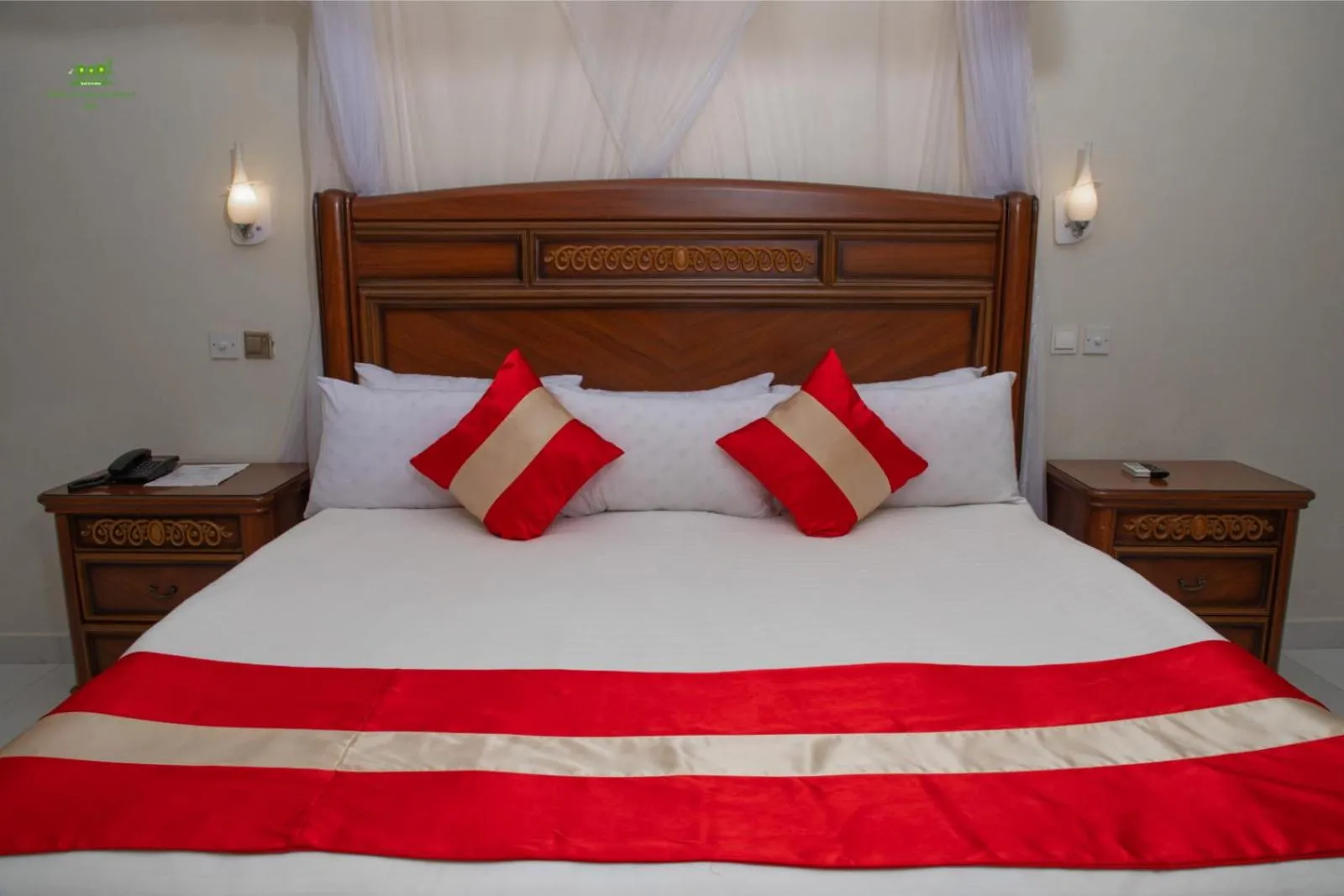 Bed in Miika Eco Resort Hotel