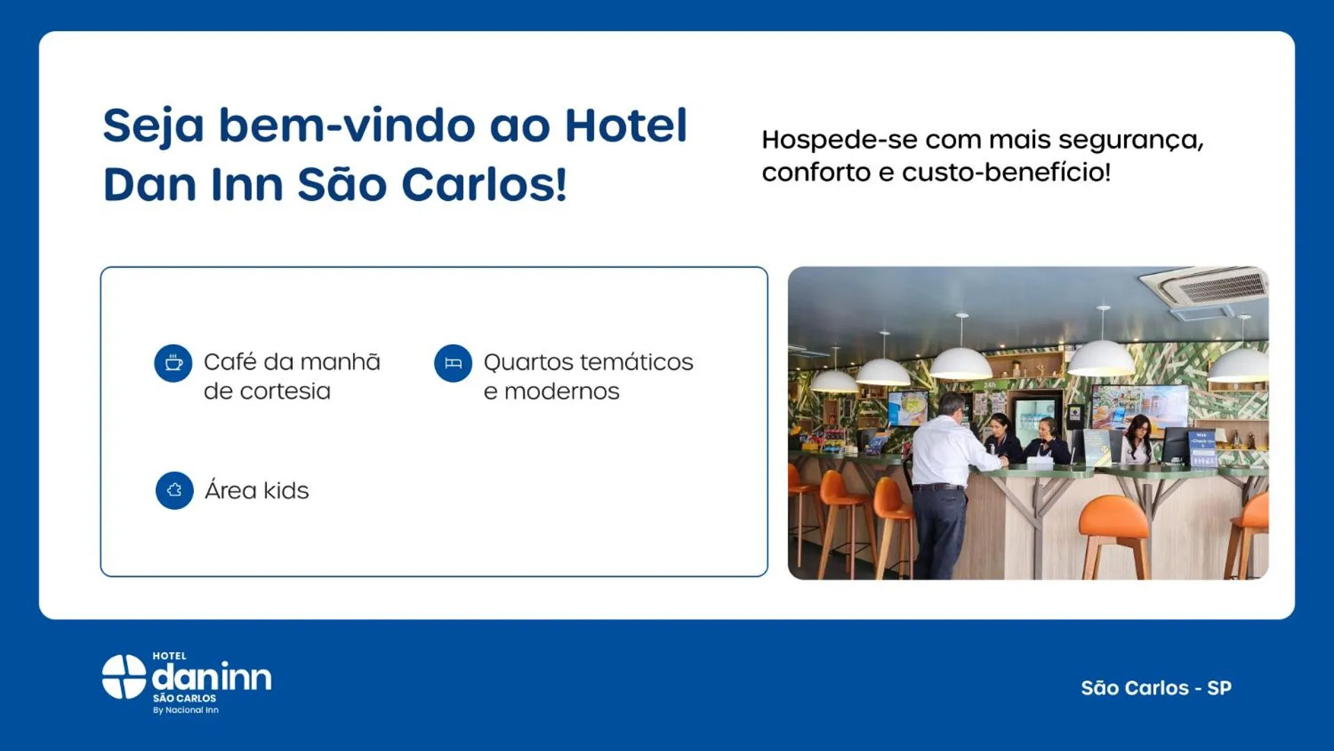Area and facilities in Hotel Dan Inn São Carlos By Nacional Inn