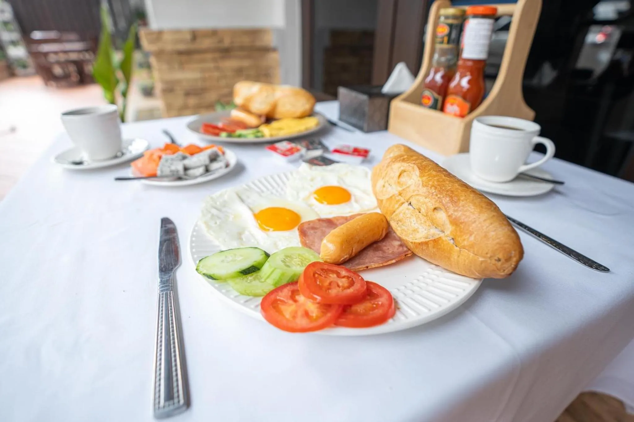 Breakfast in Vongkhamsene Boutique Hotel
