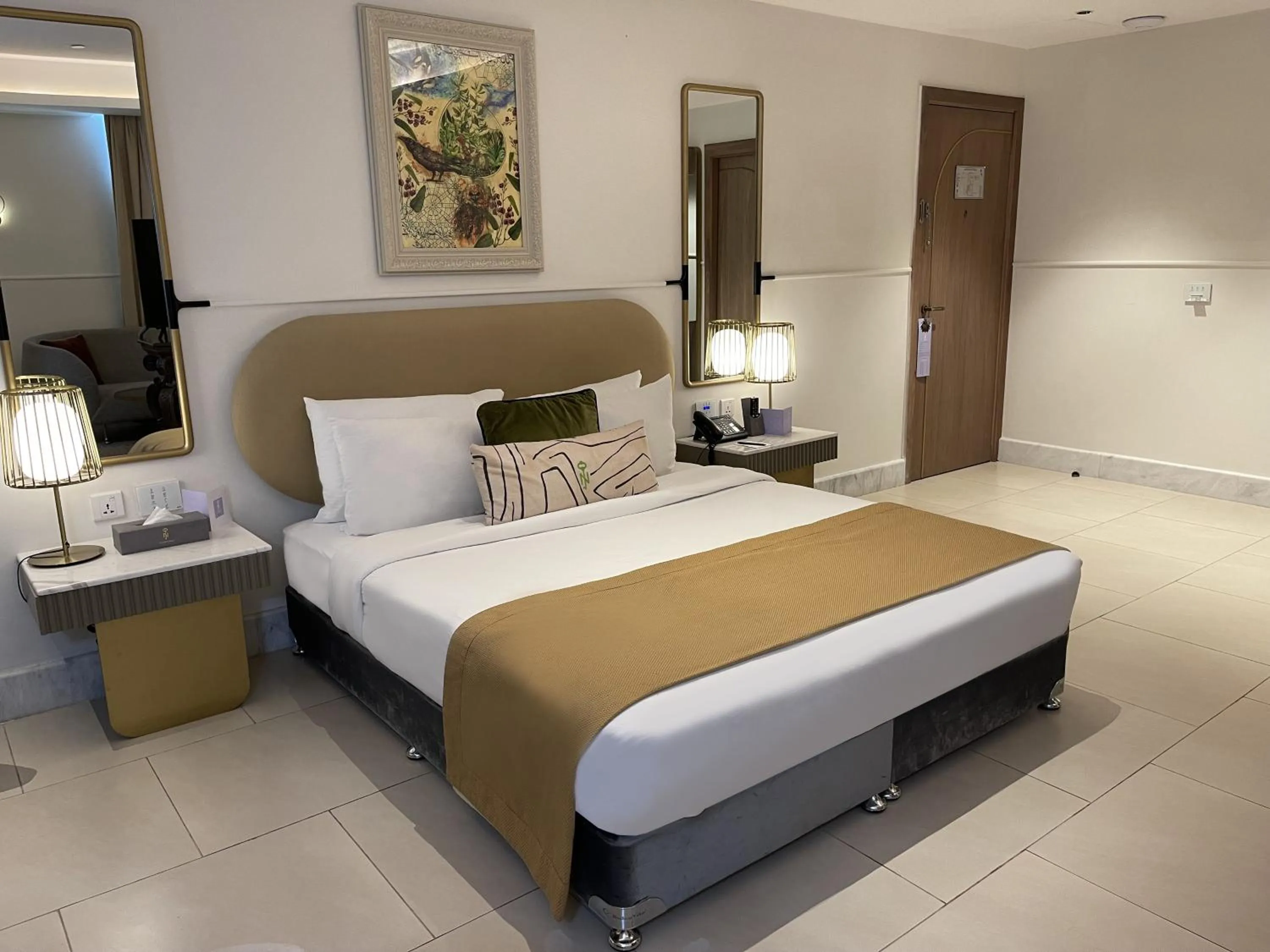 Bed in The Nishat Hotel