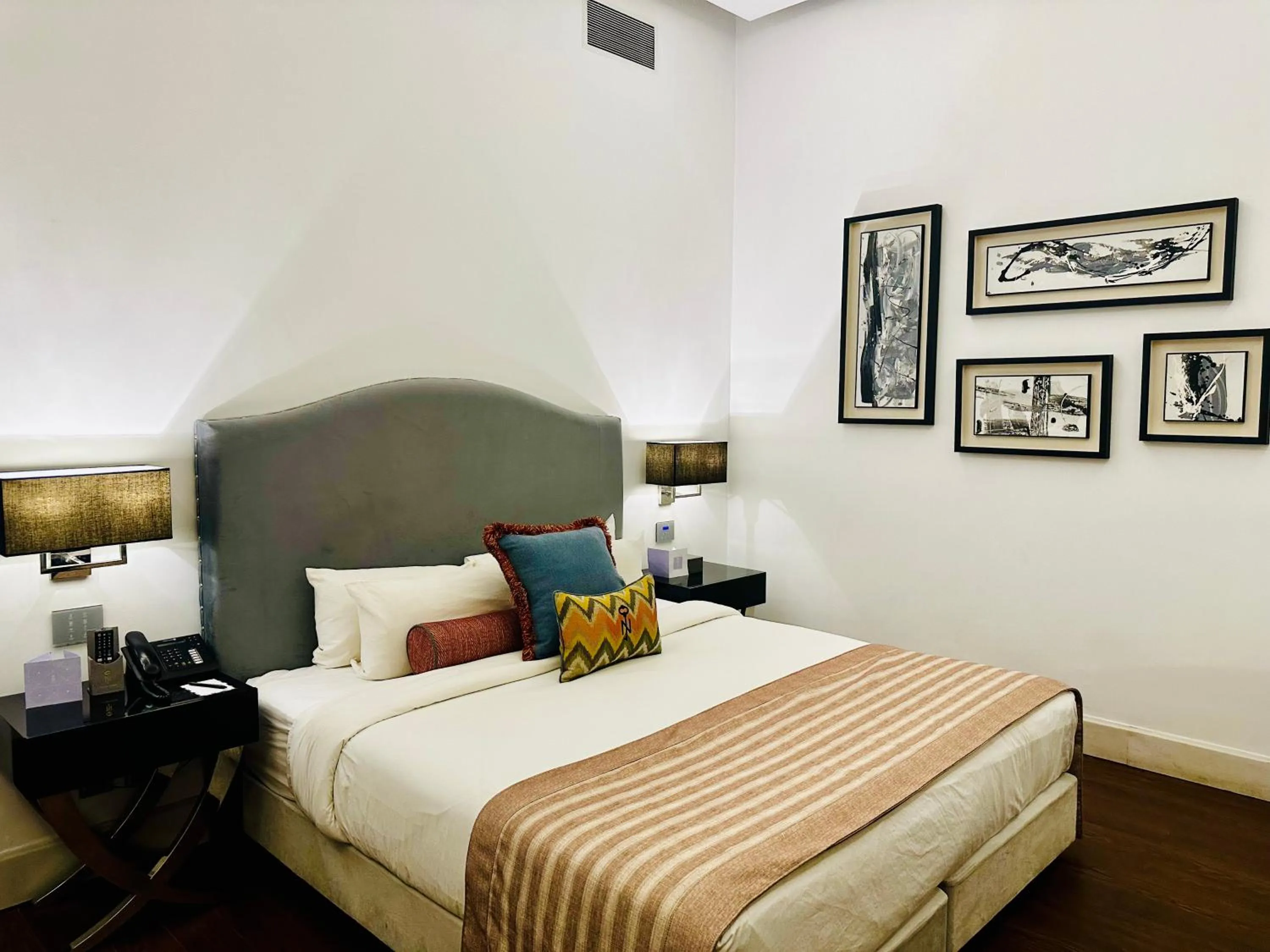 Bed in The Nishat Hotel